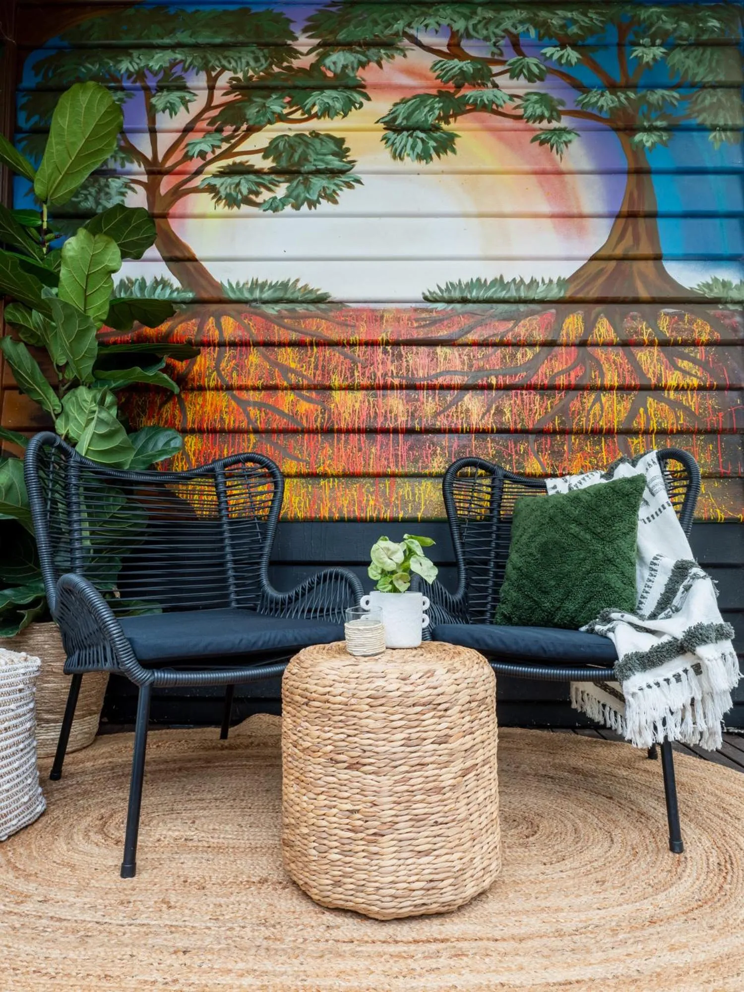 Patio in Bendigo Backpackers