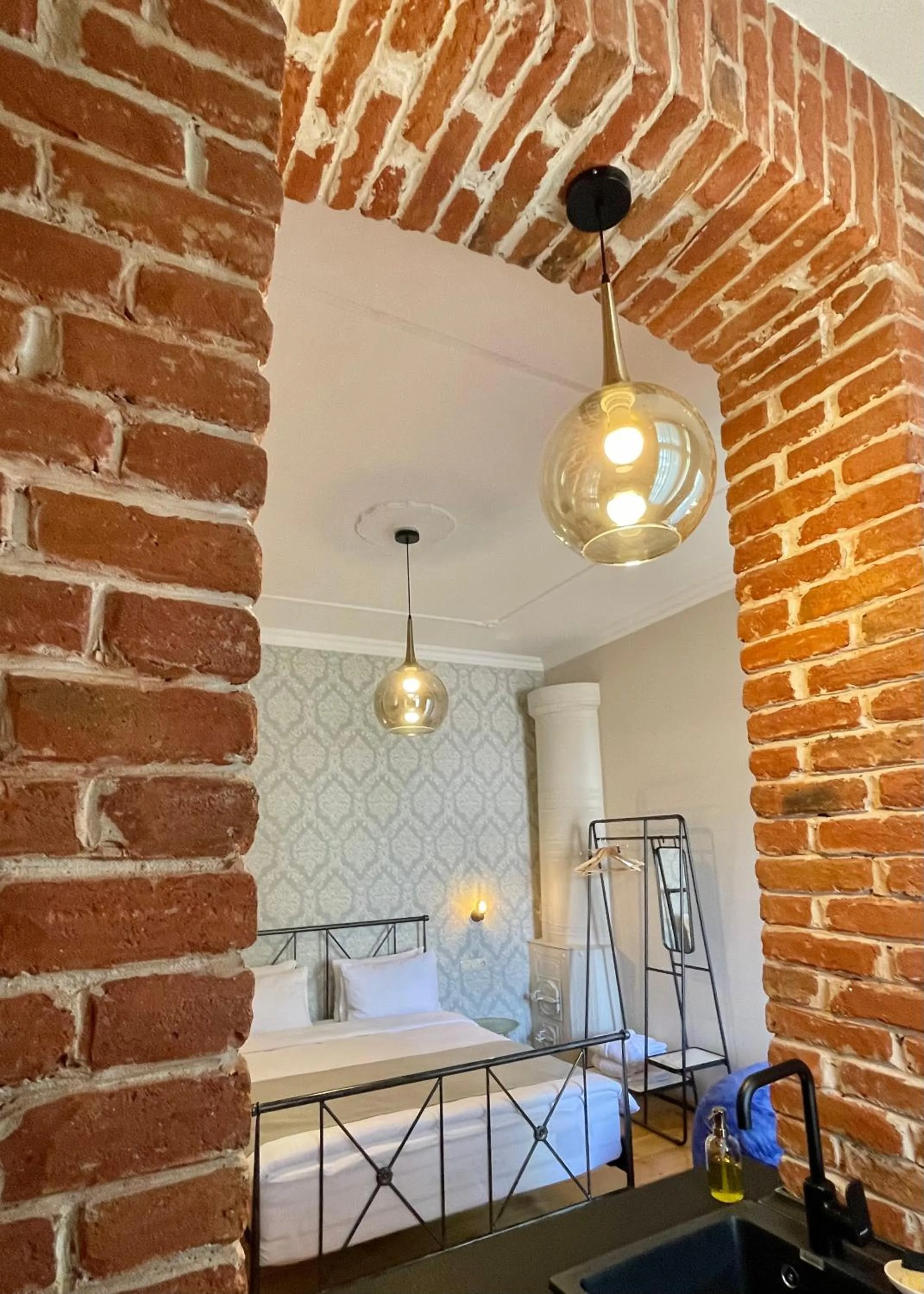 Bed in Arts Hotel Tbilisi