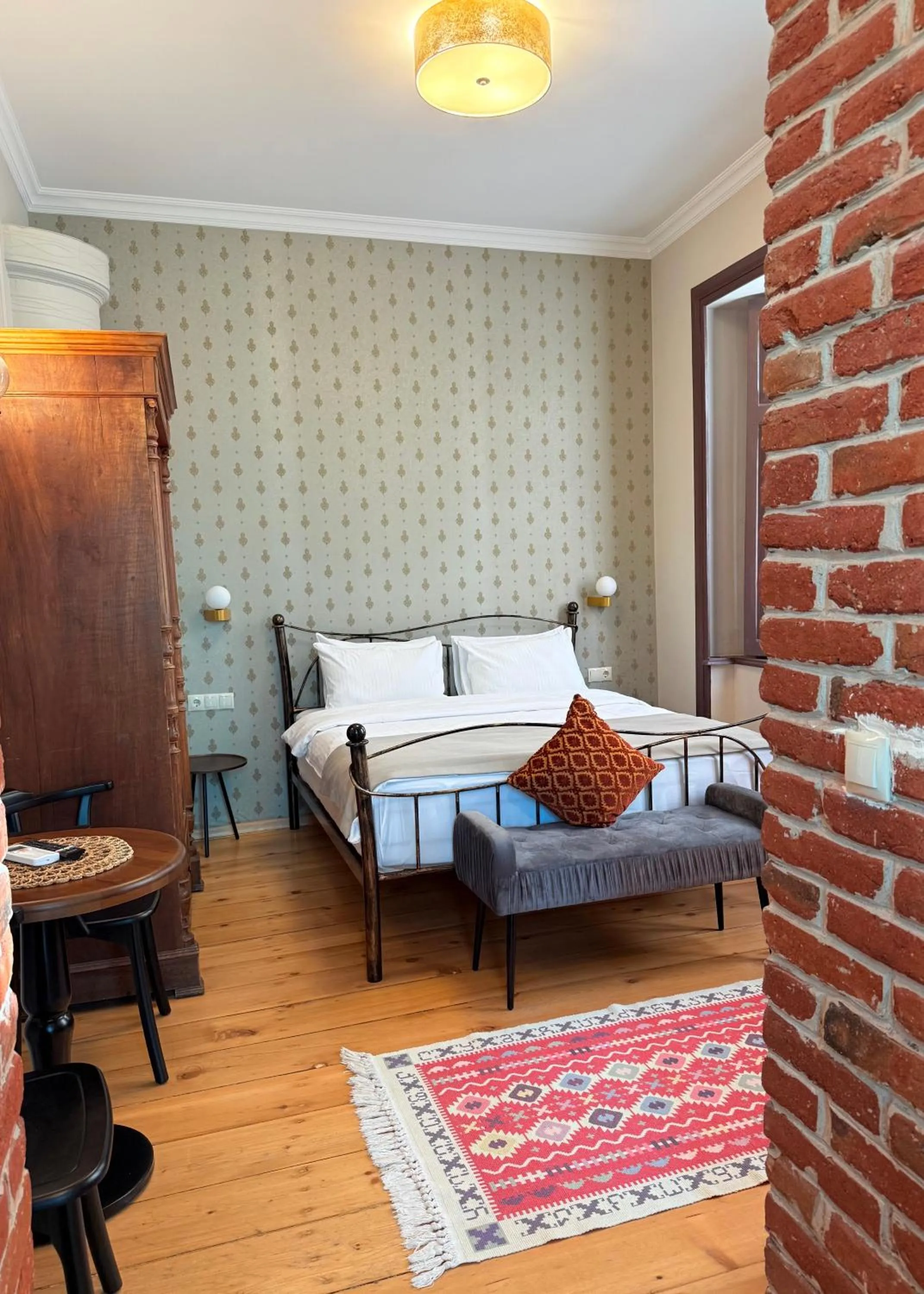 Bed in Arts Hotel Tbilisi