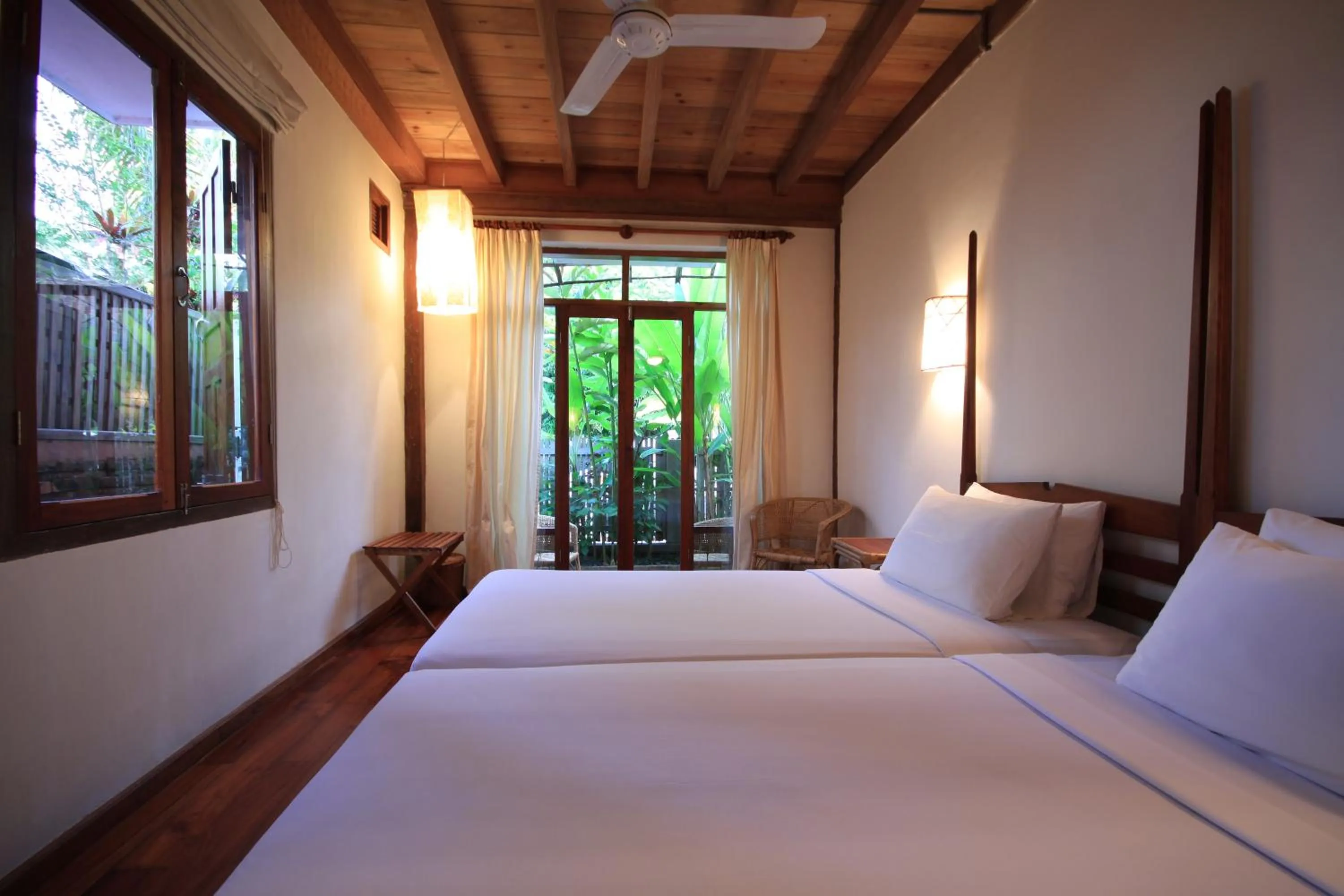 Bed in Sala Prabang Hotel