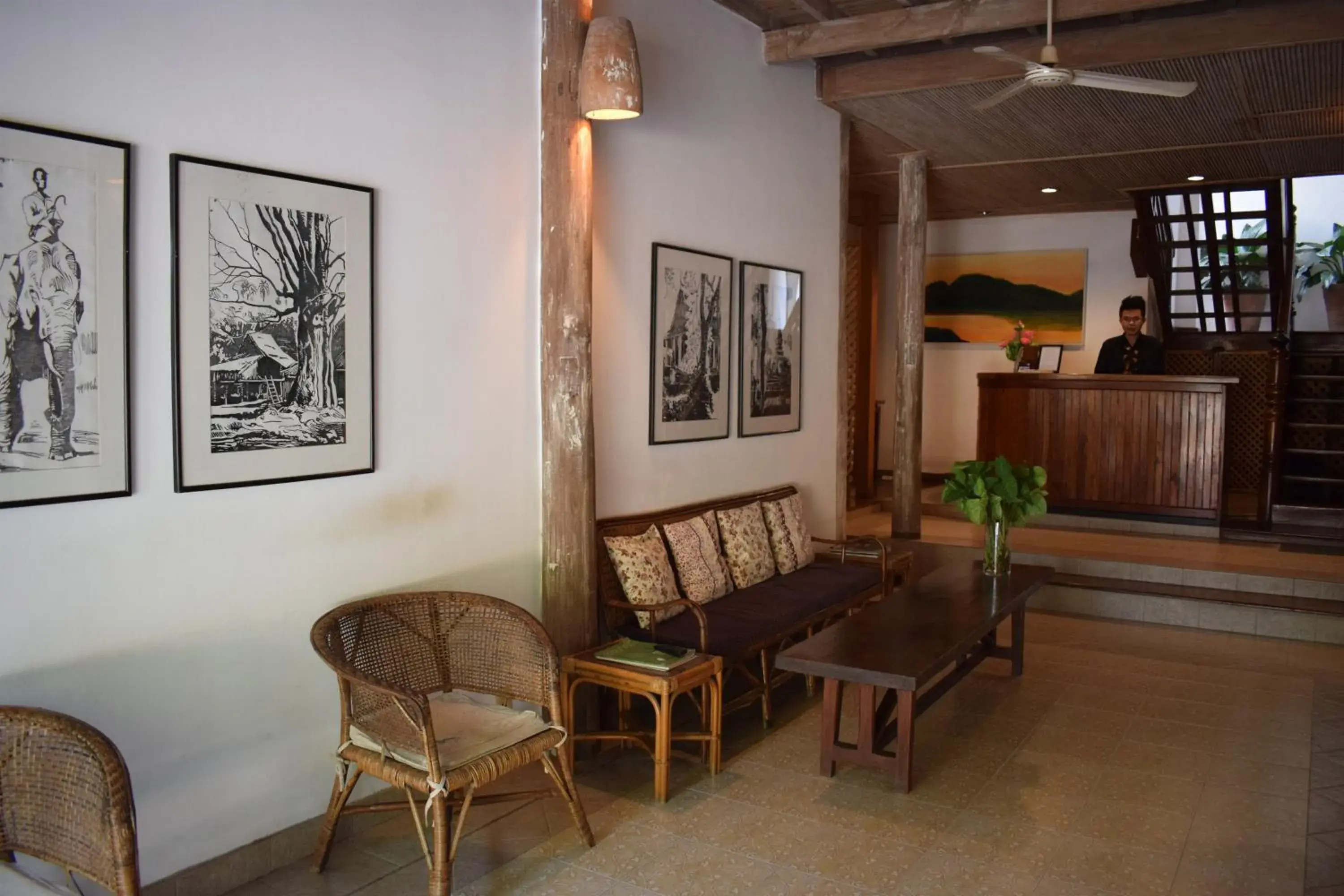 Lobby or reception in Sala Prabang Hotel Lobby or reception in Sala Prabang Hotel