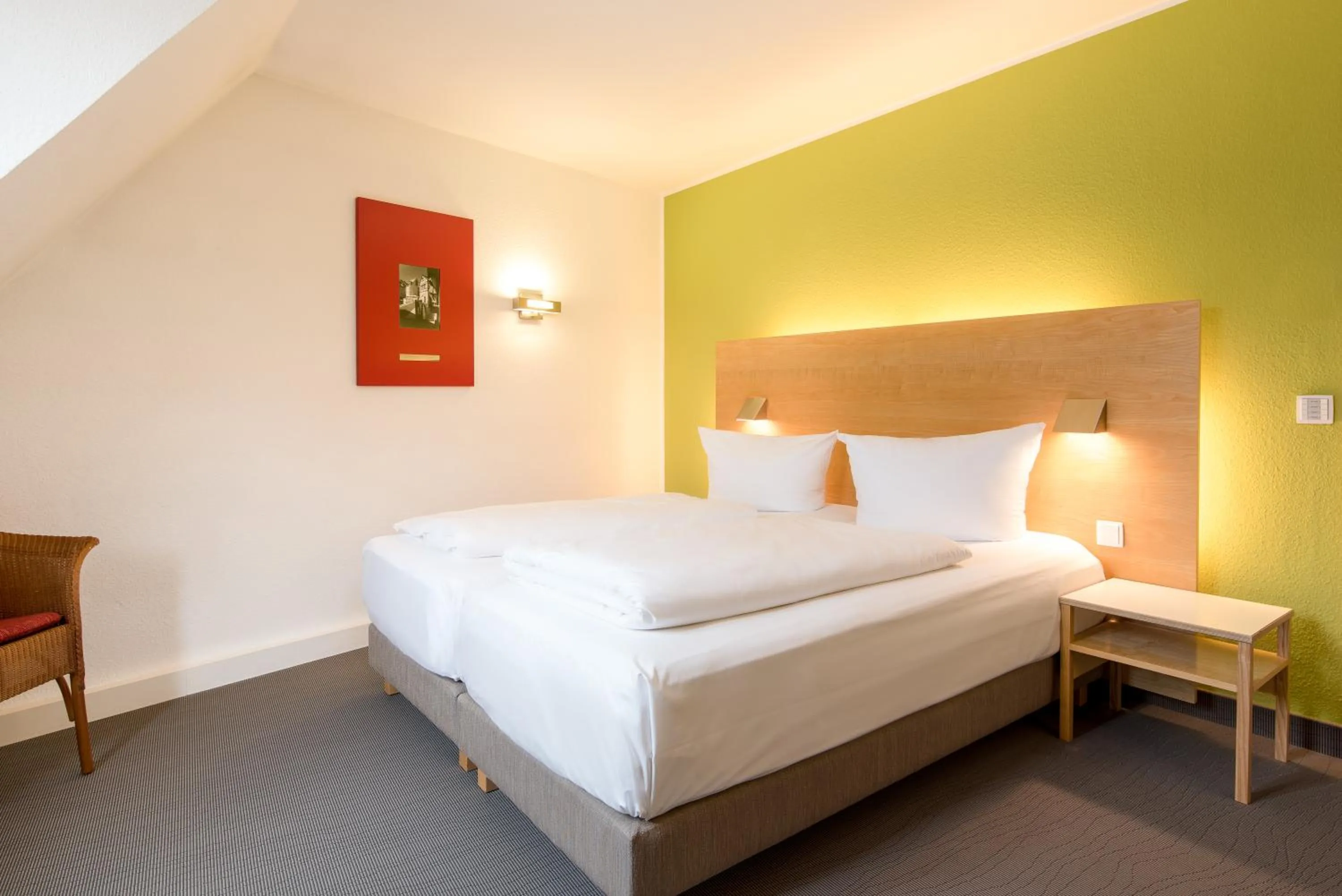 Photo of the whole room, Bed in Hotel Nepomuk