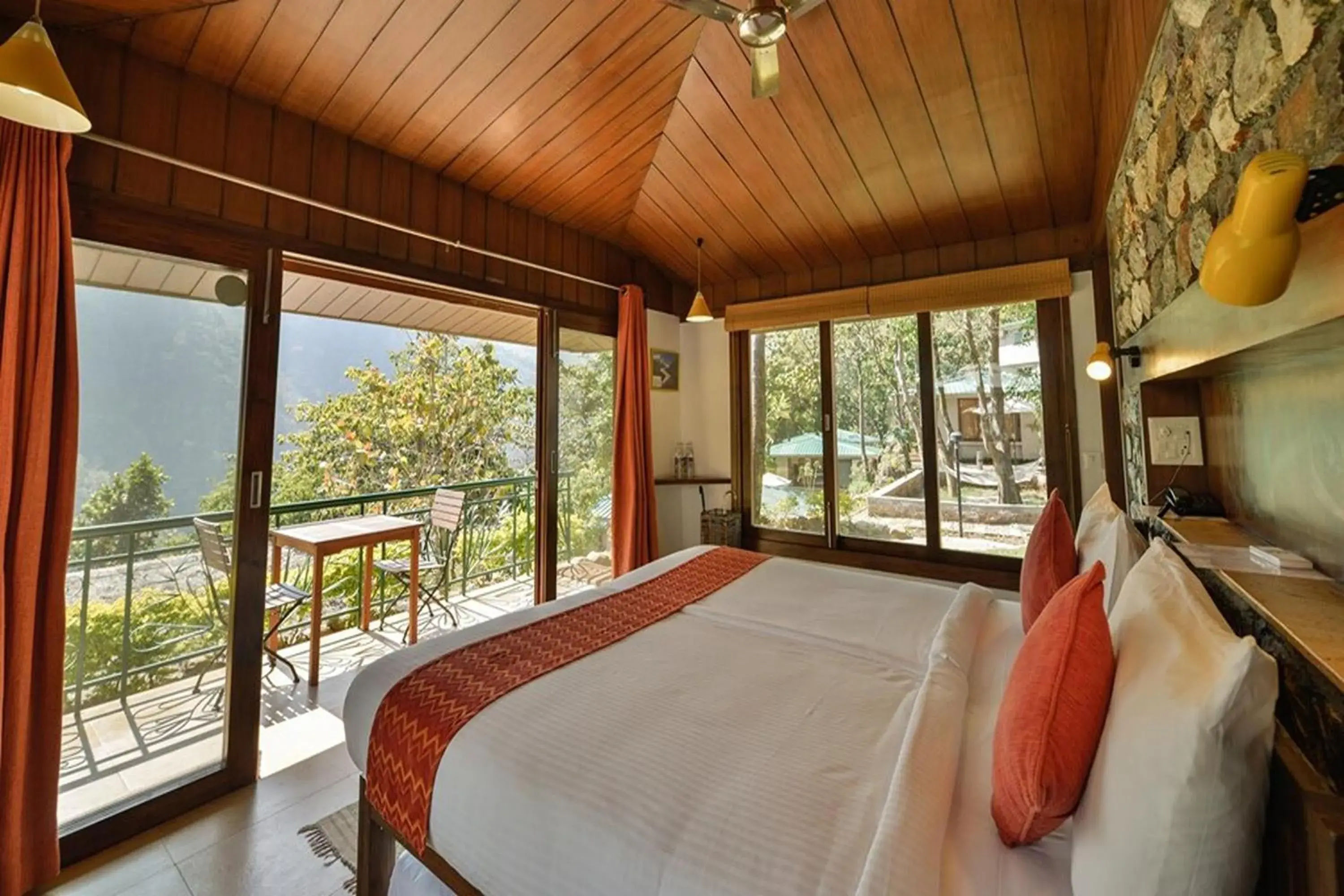 Bed in Atali Ganga Resort, Rishikesh Bed in Atali Ganga Resort, Rishikesh