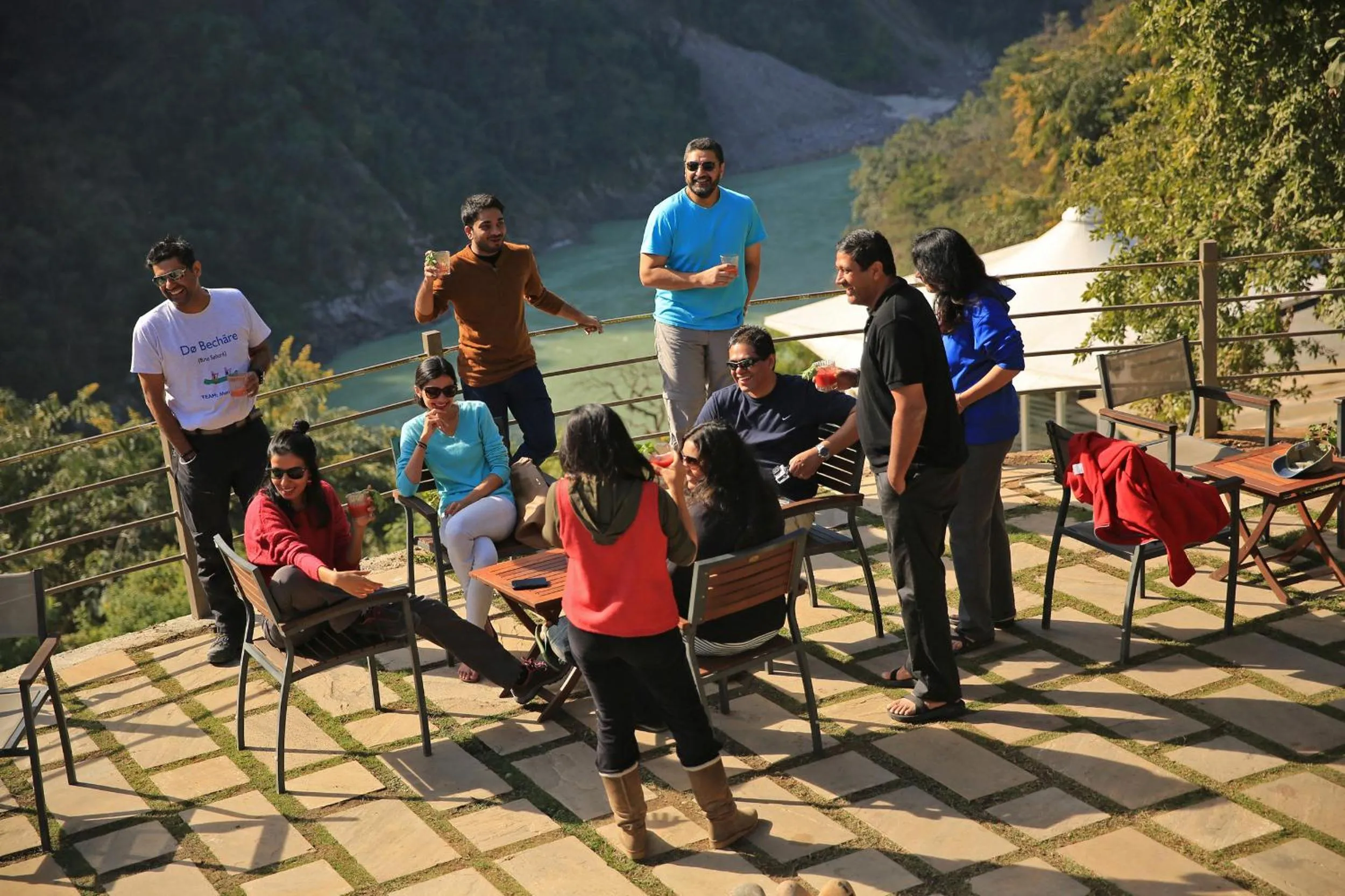 BBQ facilities in Atali Ganga Resort, Rishikesh