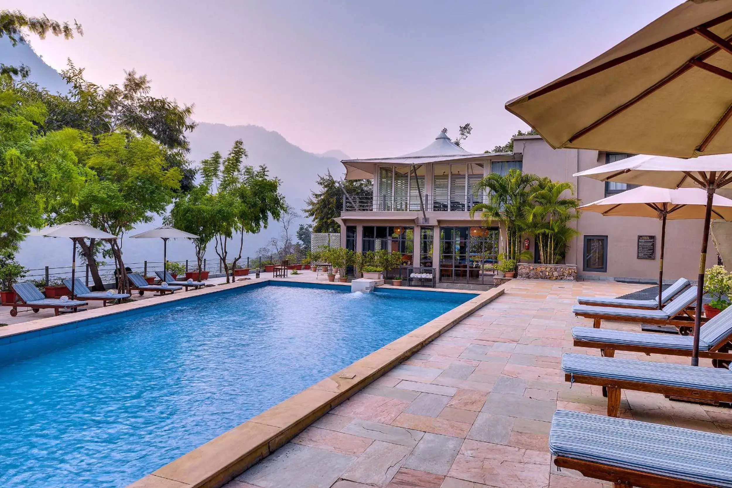 Pool view in Atali Ganga Resort, Rishikesh Pool view in Atali Ganga Resort, Rishikesh