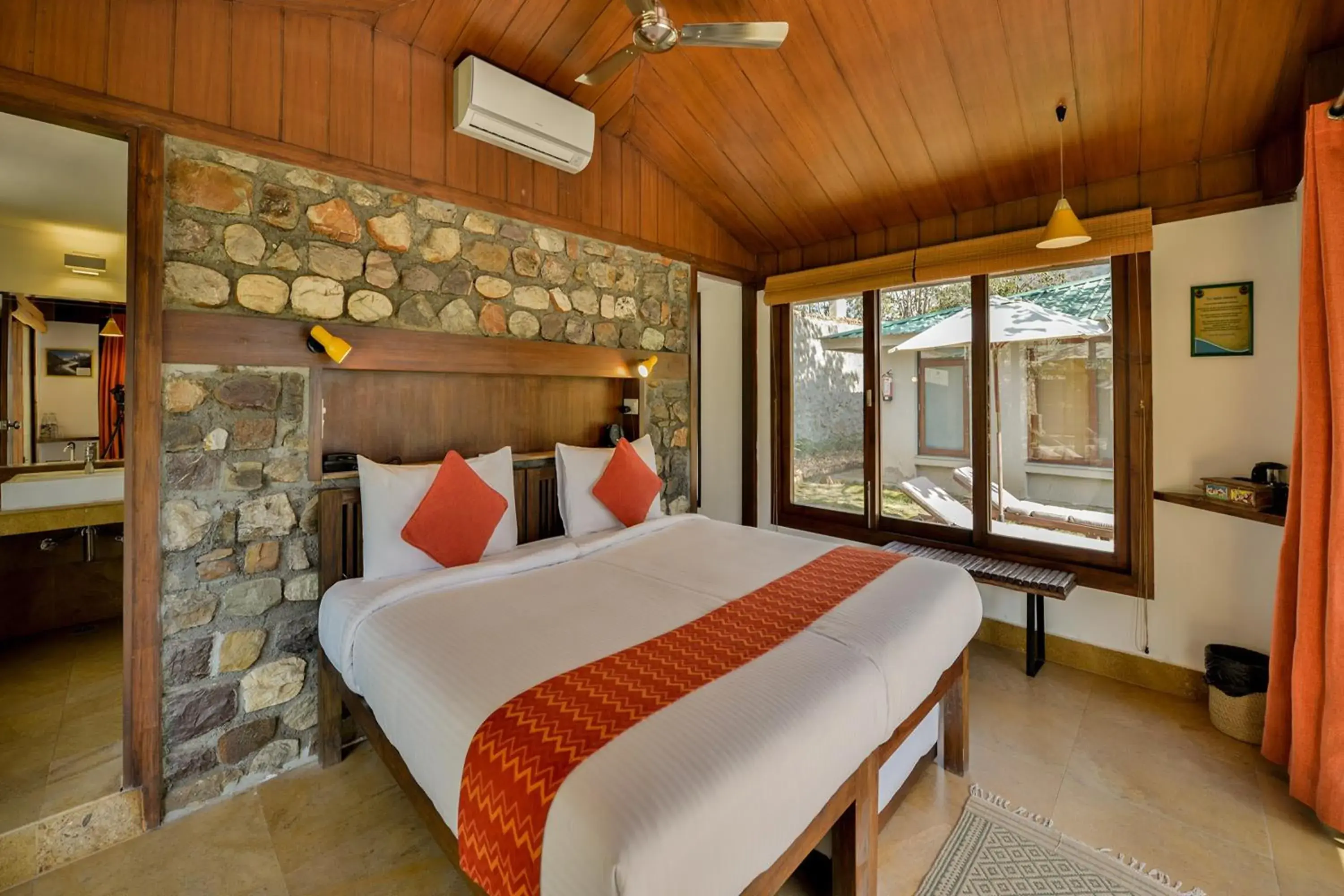 Bed in Atali Ganga Resort, Rishikesh Bed in Atali Ganga Resort, Rishikesh