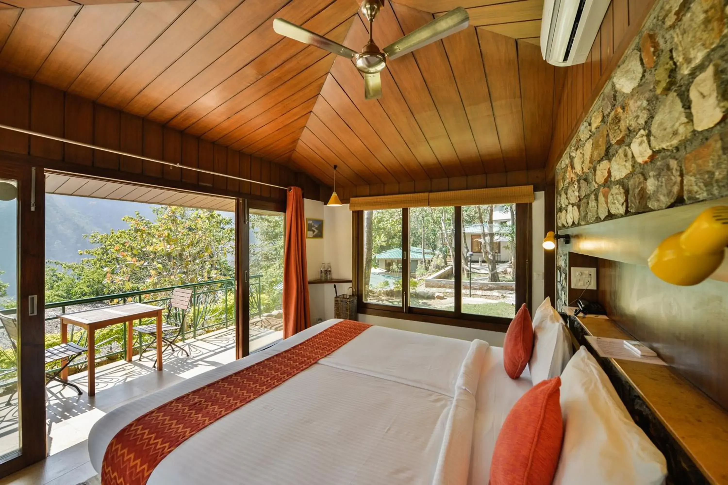Bed in Atali Ganga Resort, Rishikesh Bed in Atali Ganga Resort, Rishikesh