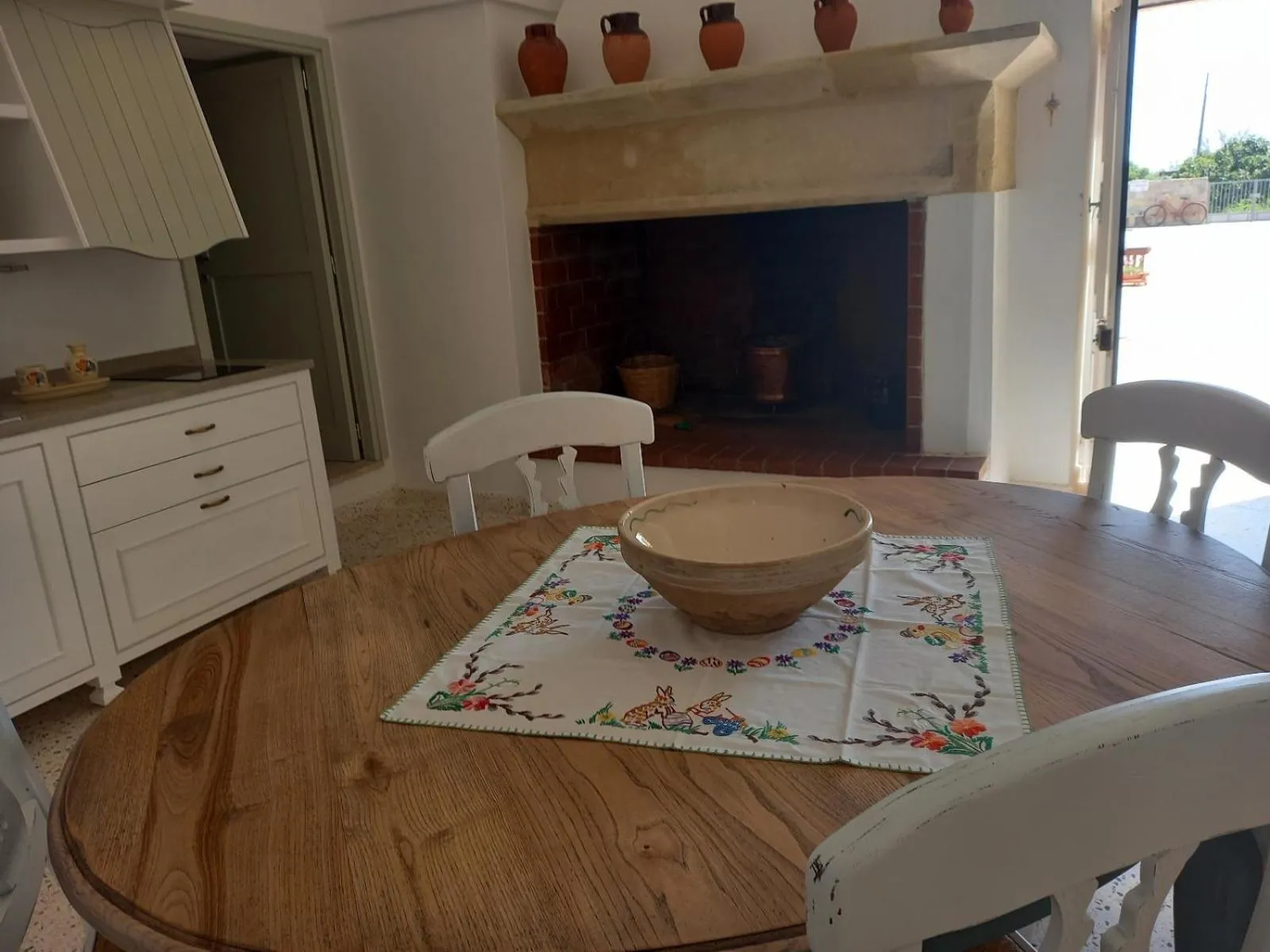 Living room in masseria Carlini