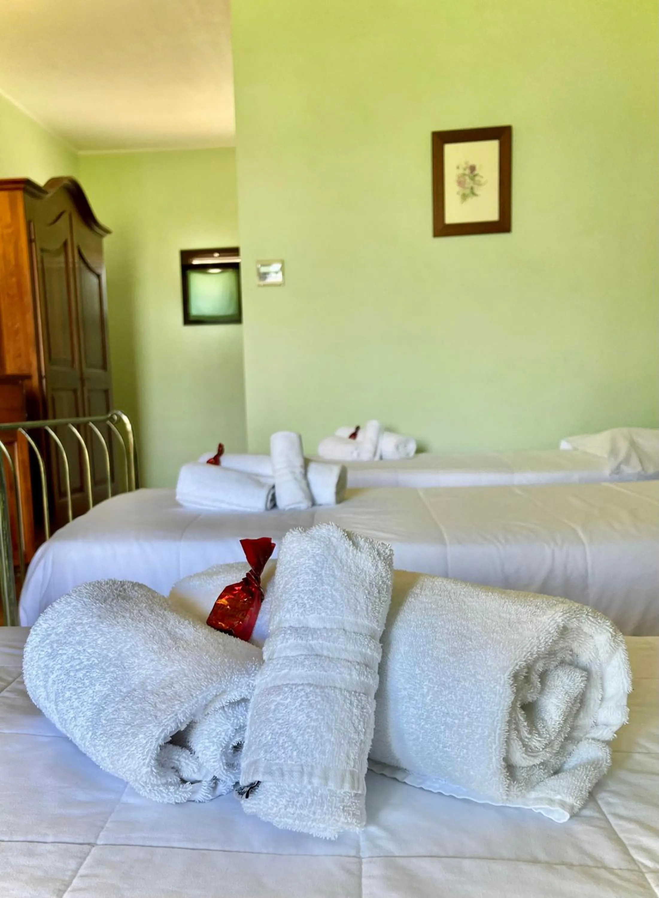 Bed in Albergo Cosmera