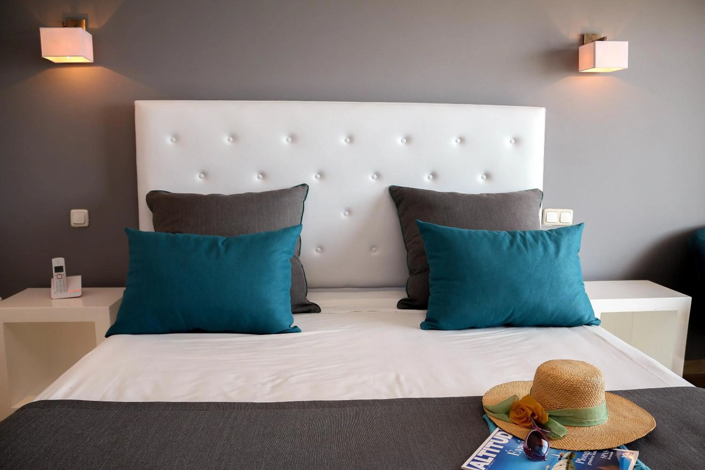 Bed in Hotel Byzance