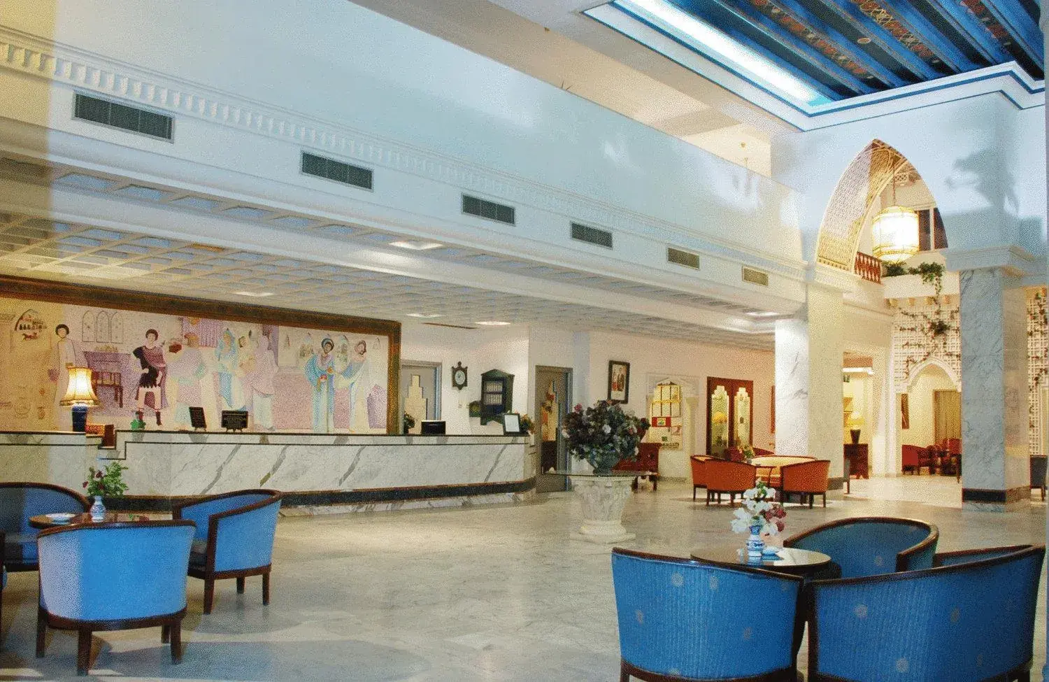 Lobby or reception in Hotel Byzance Lobby or reception in Hotel Byzance