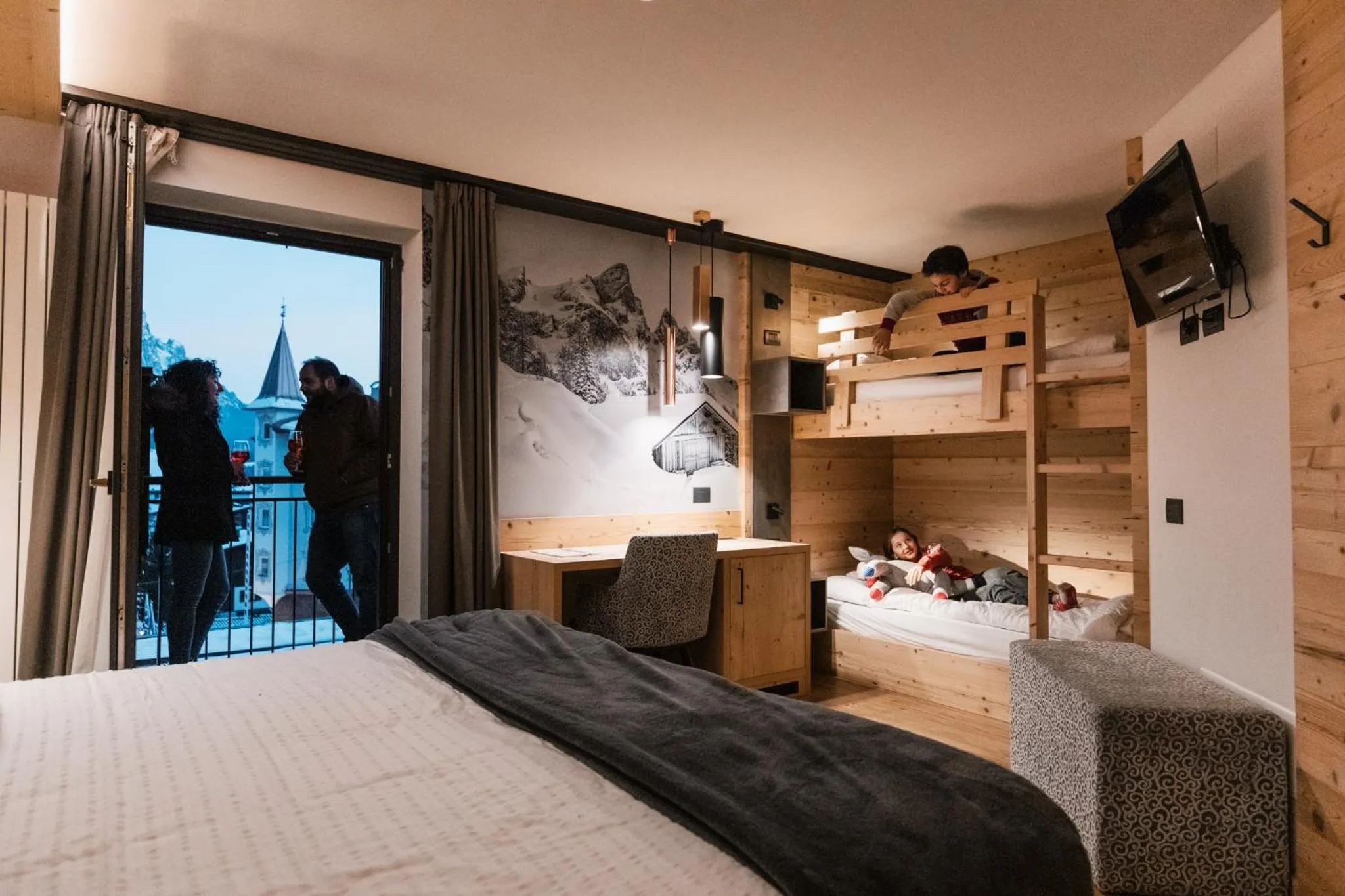 Bed in Hotel Belvedere