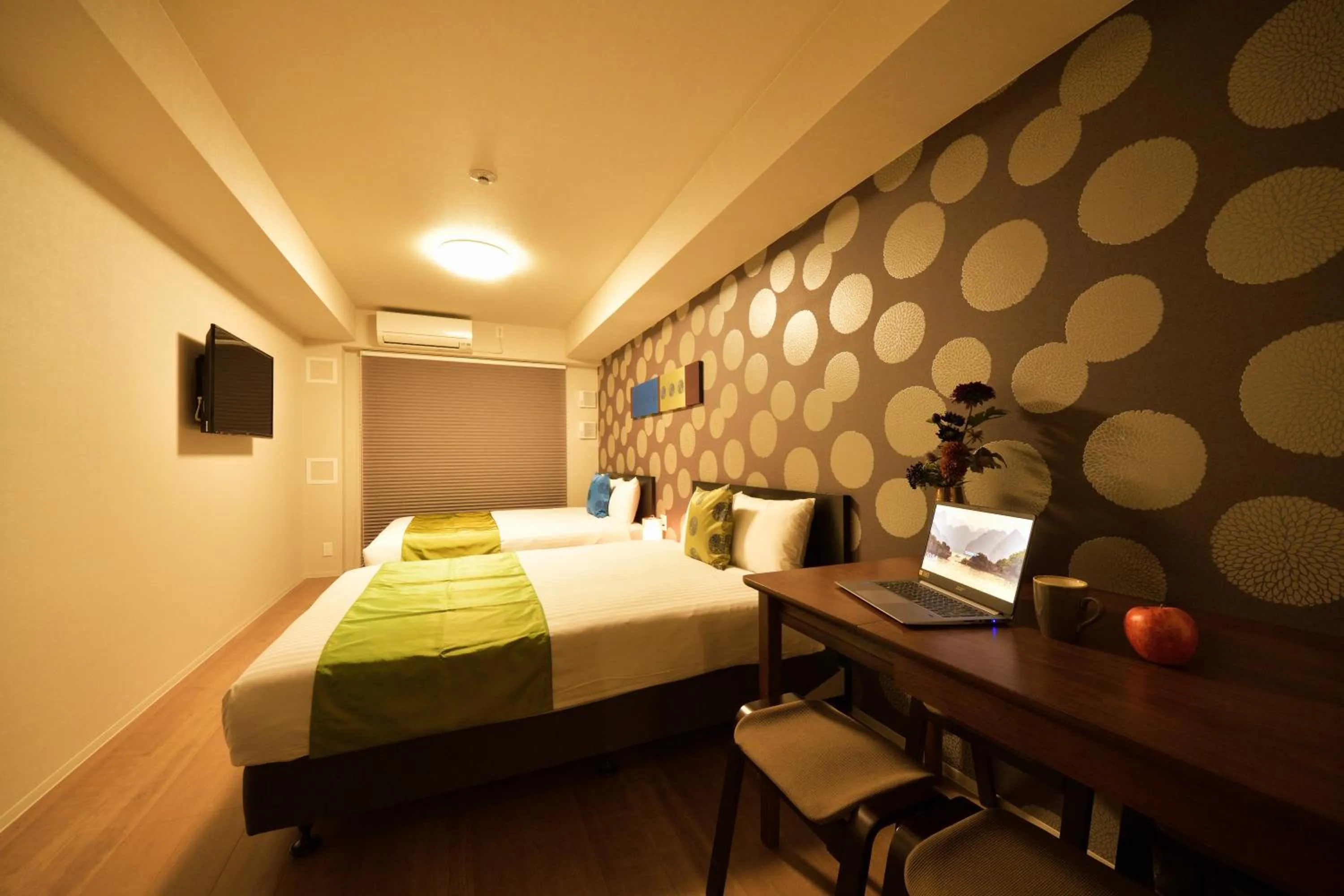 Photo of the whole room, Bed in Hotel Mondonce Kyoto Gojo