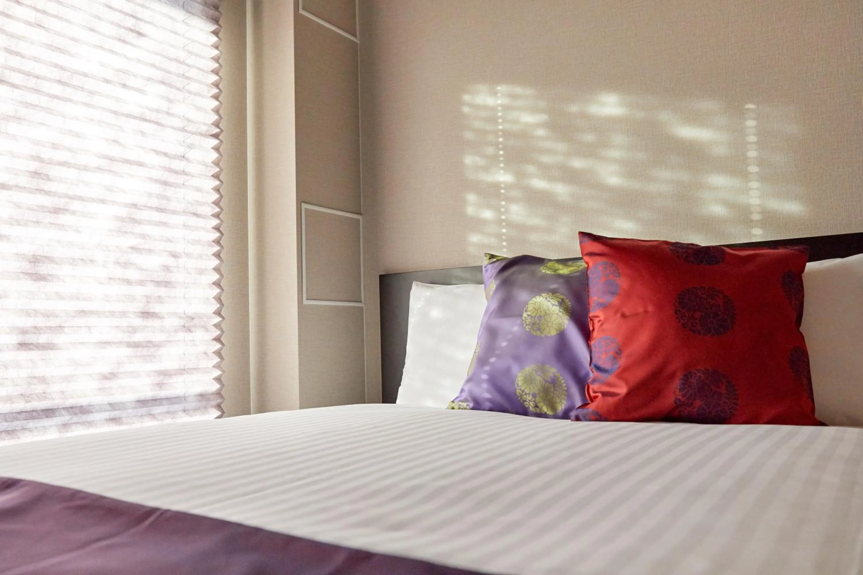 Decorative detail, Bed in Hotel Mondonce Kyoto Gojo