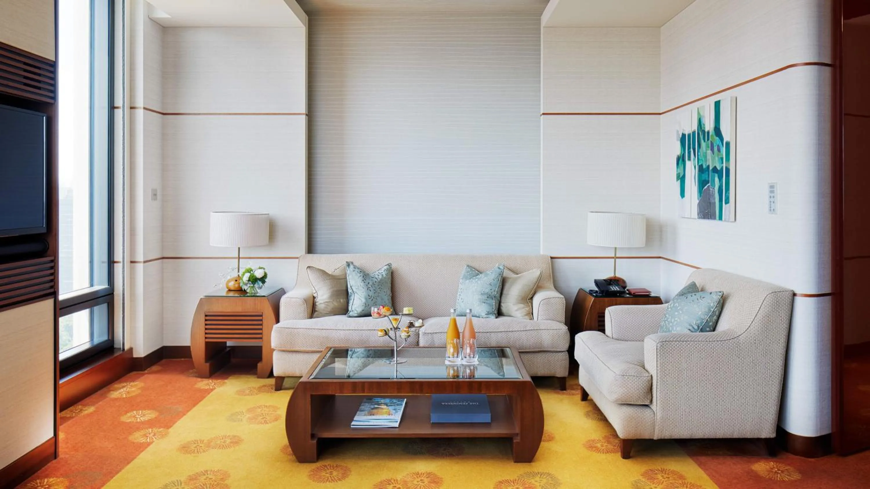 Living room in The Peninsula Tokyo