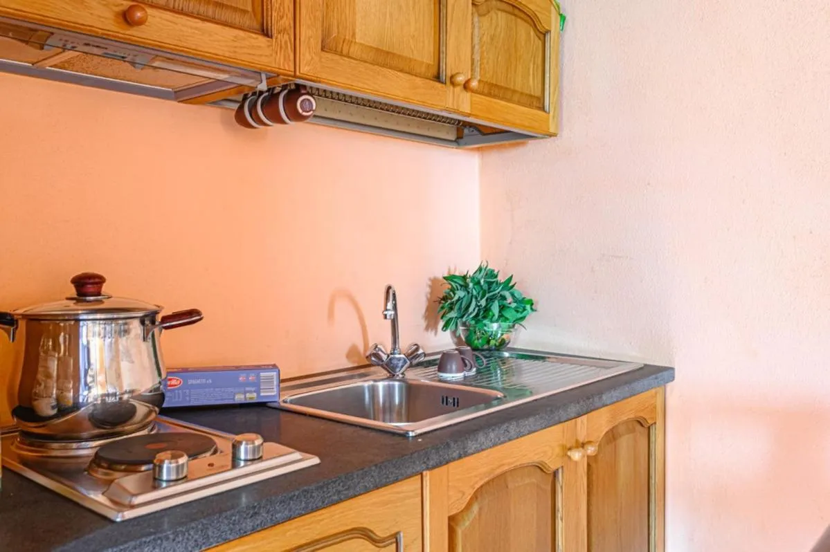 Kitchen or kitchenette in Agriturismo Pian di Fiume