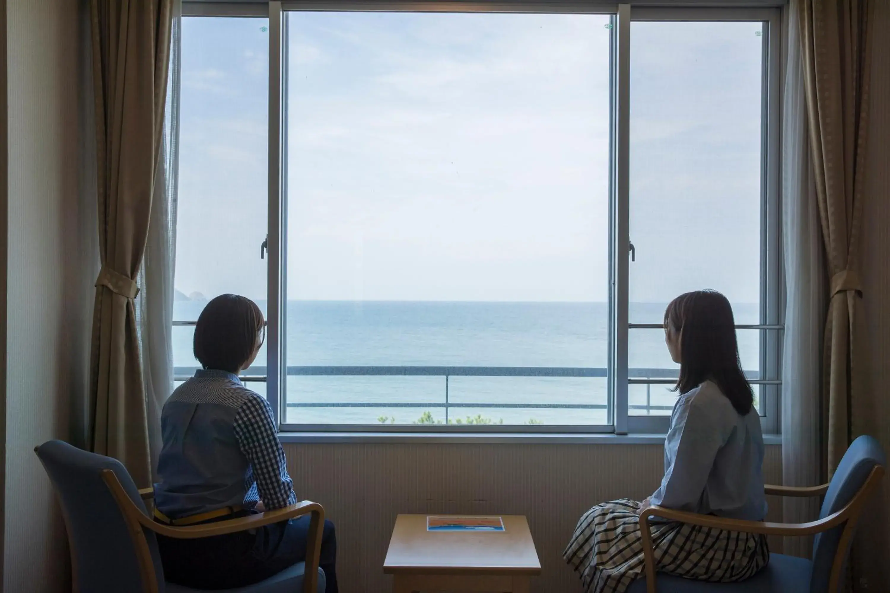 Twin Room with Shared Bathroom - single occupancy - Non-Smoking - Sea View in Kyukamura Shikanoshima Twin Room with Shared Bathroom - single occupancy - Non-Smoking - Sea View in Kyukamura Shikanoshima