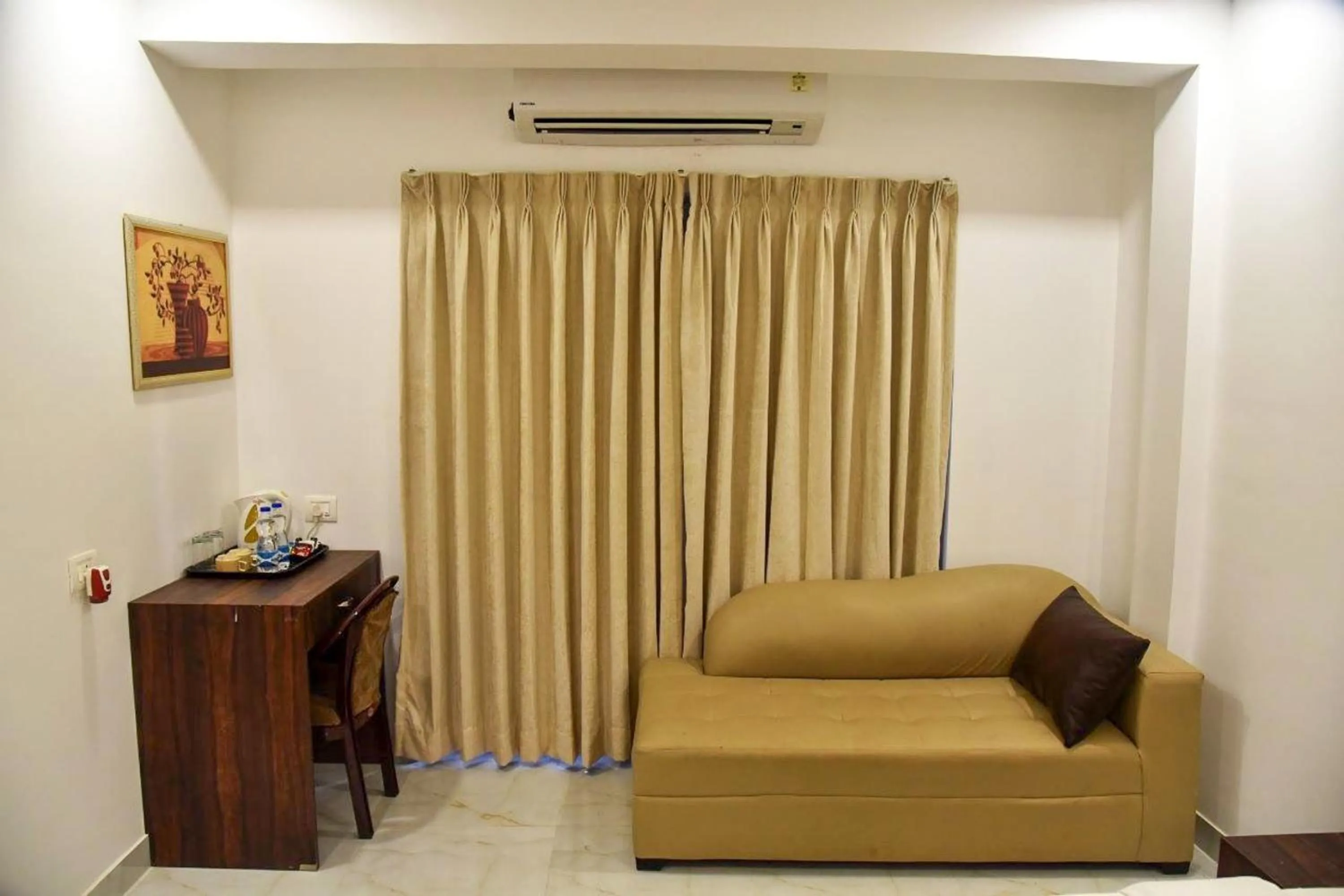 Seating area in De Falcon Goa Beach Resort