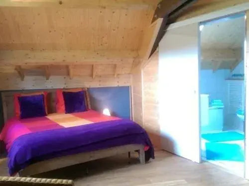 Bedroom, Bed in Le Chalet Champenois Bedroom, Bed in Le Chalet Champenois