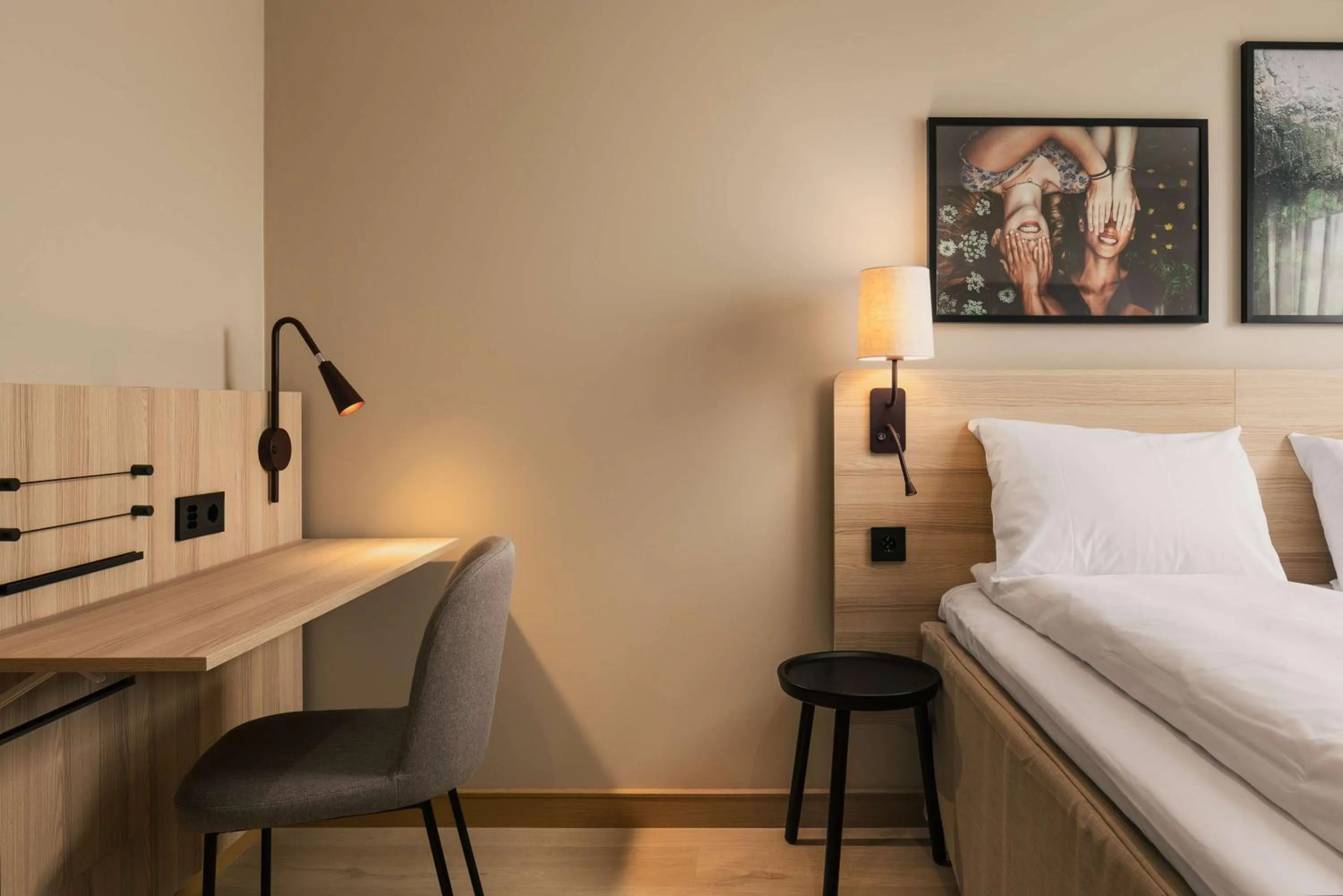 Bedroom, Bed in Scandic Gardermoen