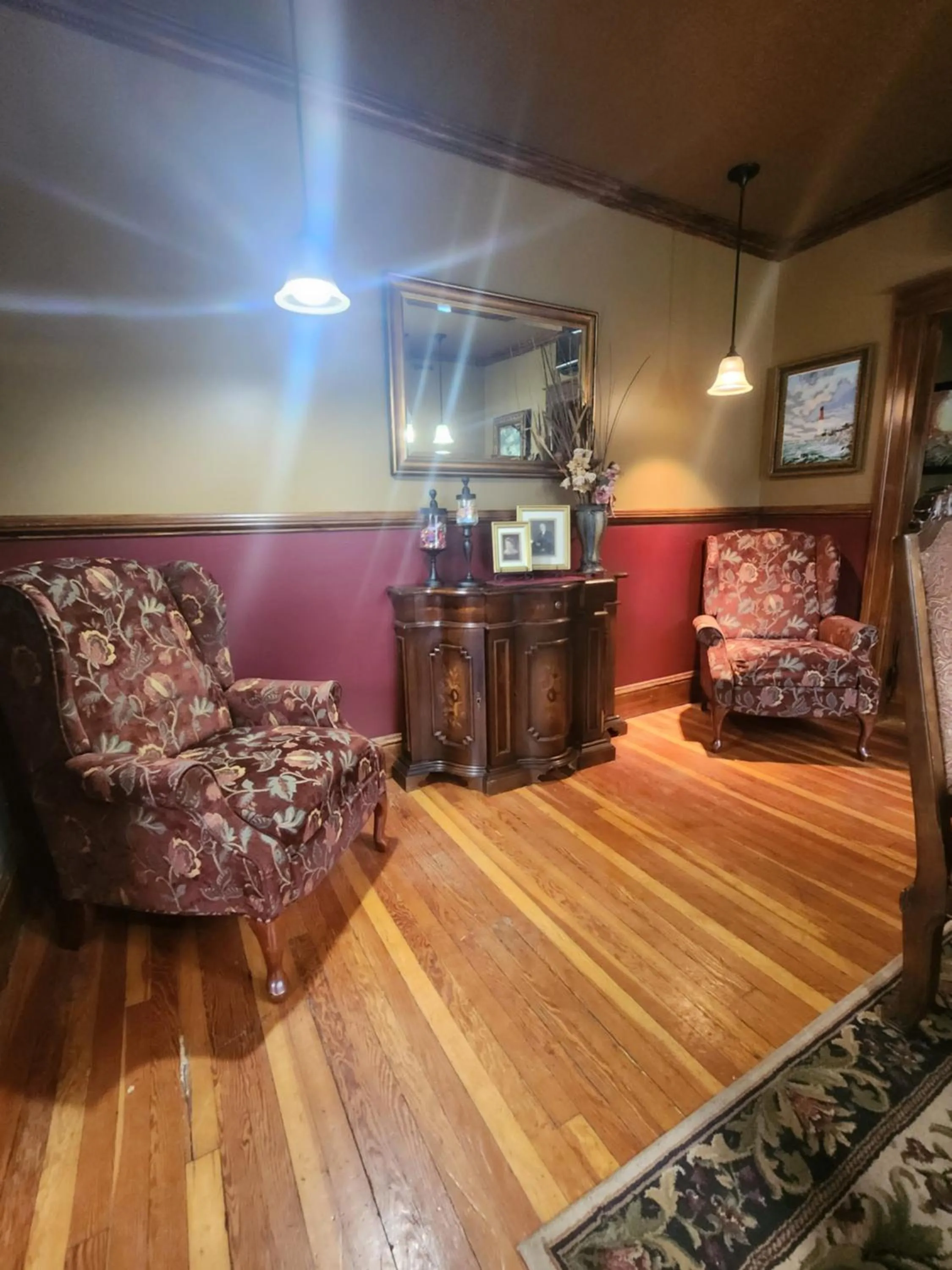 Seating area in The Home Place Inn