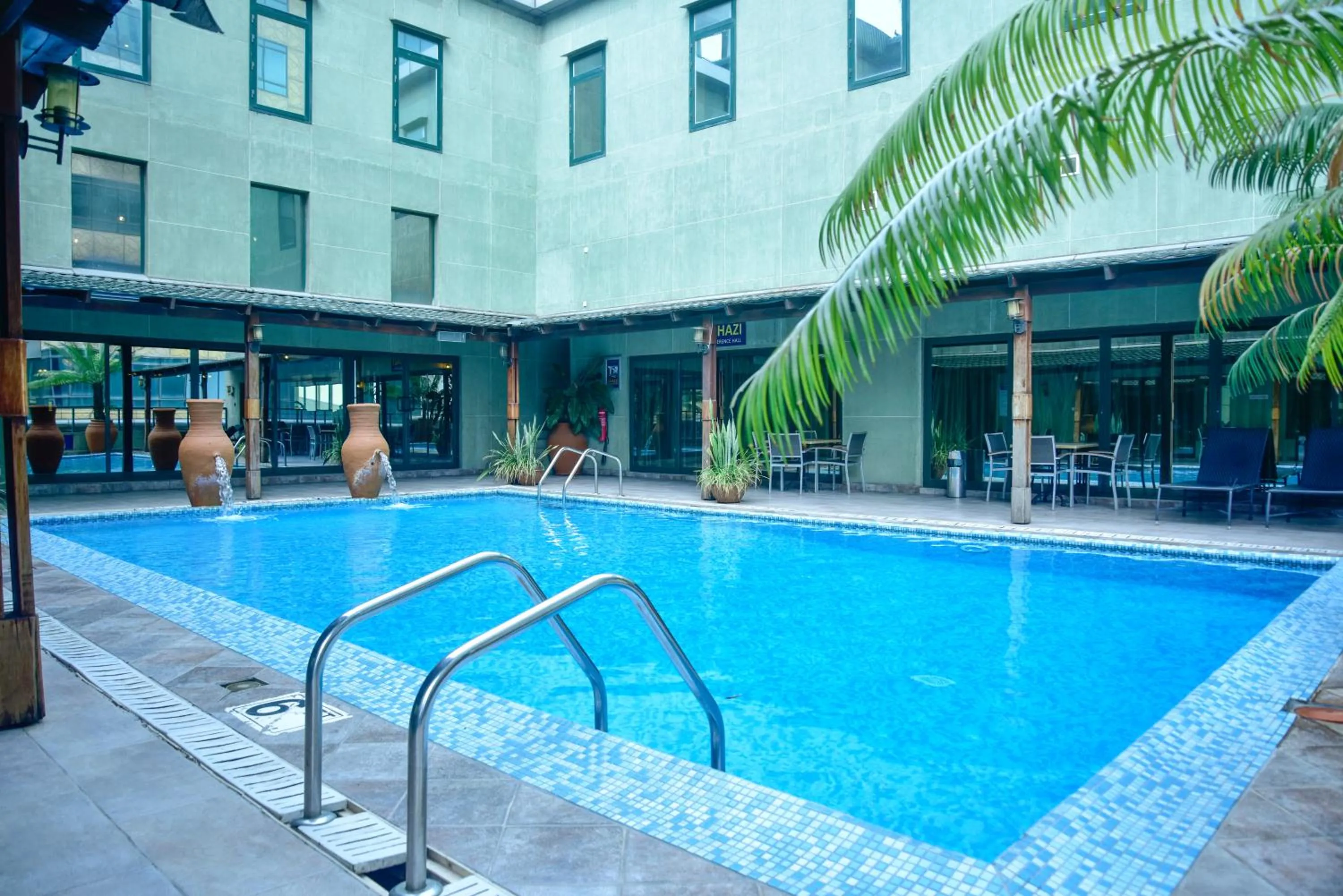 Swimming pool in Harbour View Suites