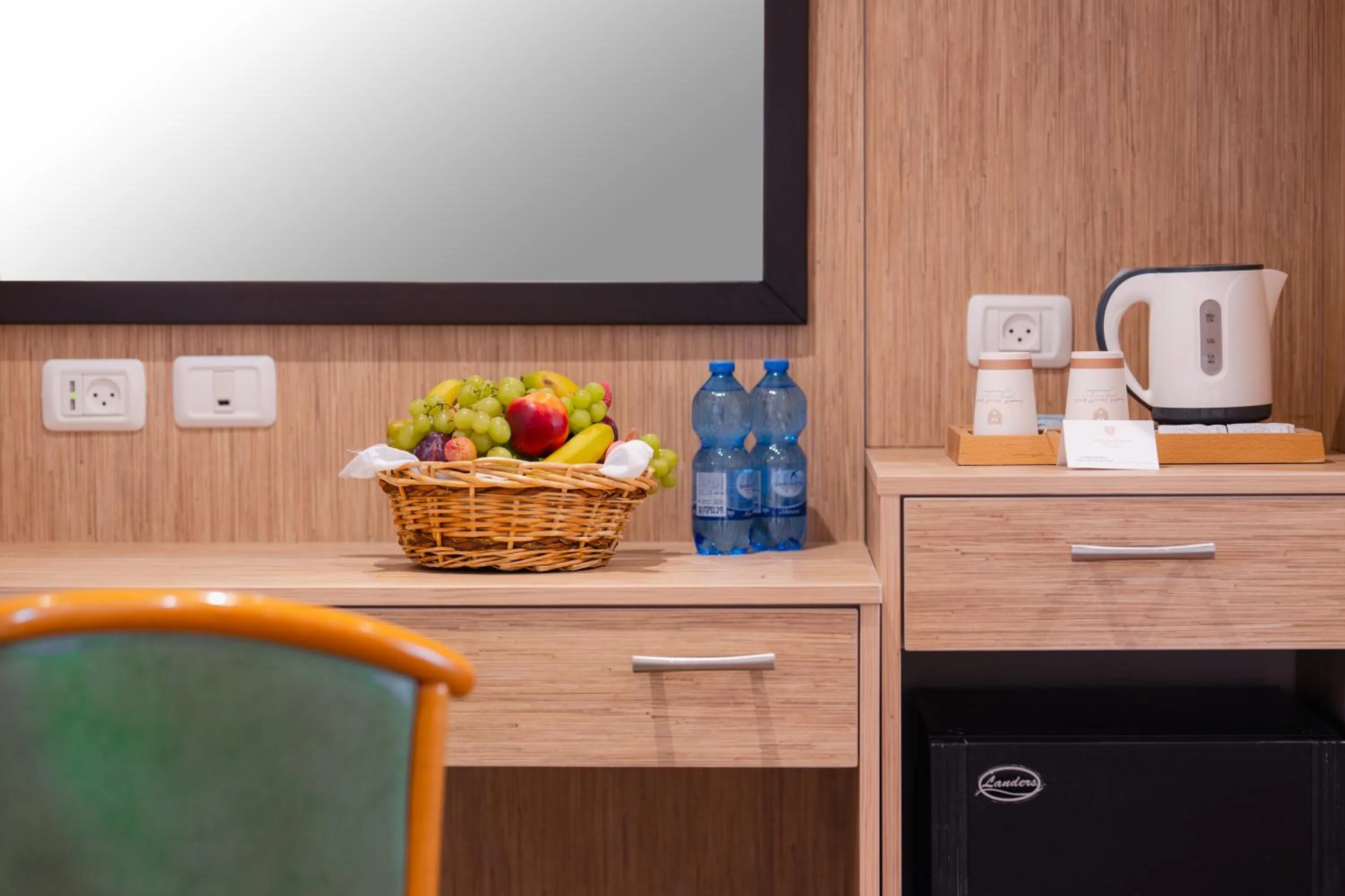 Family in Golden Walls Hotel