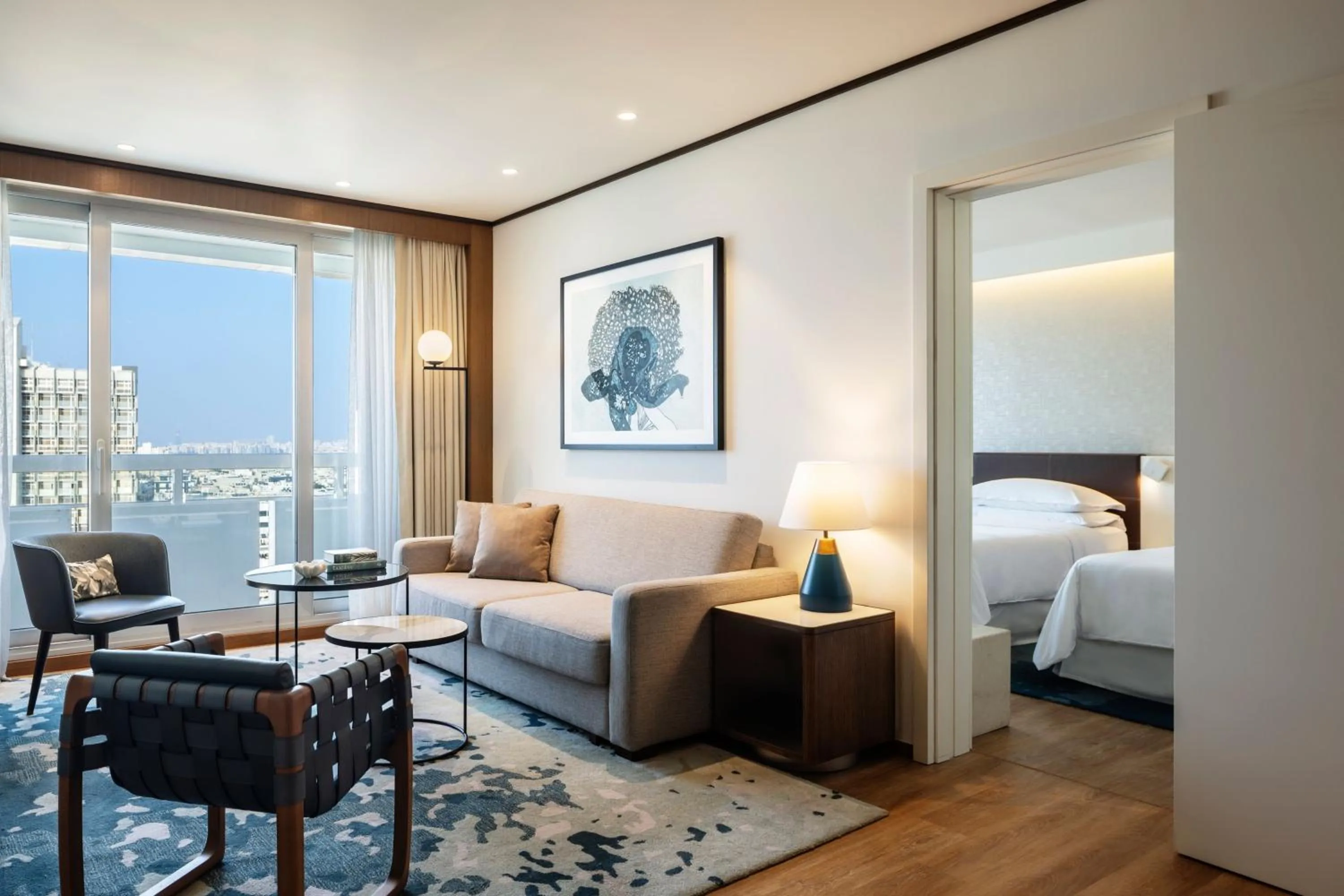 Living room, Bed in Sheraton Grand Tel Aviv