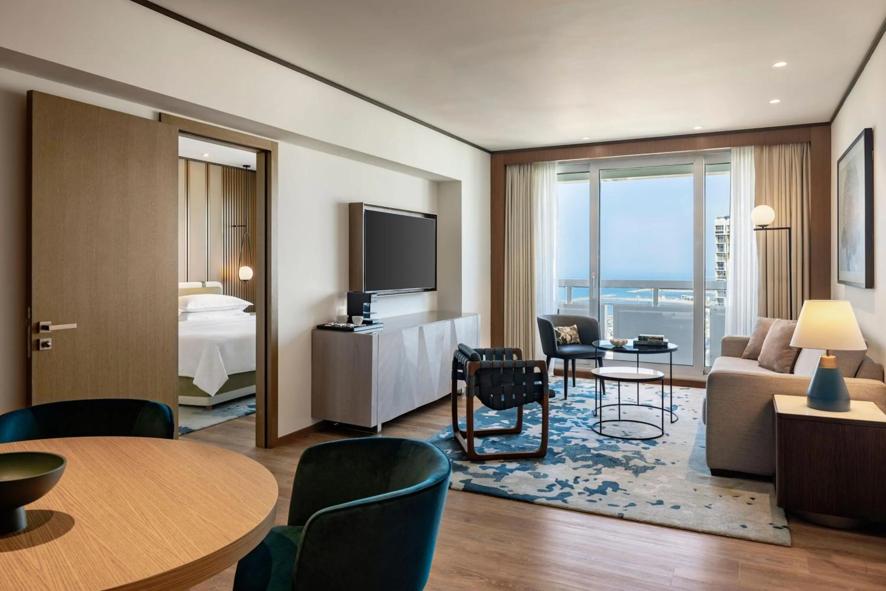 Living room, Bed in Sheraton Grand Tel Aviv