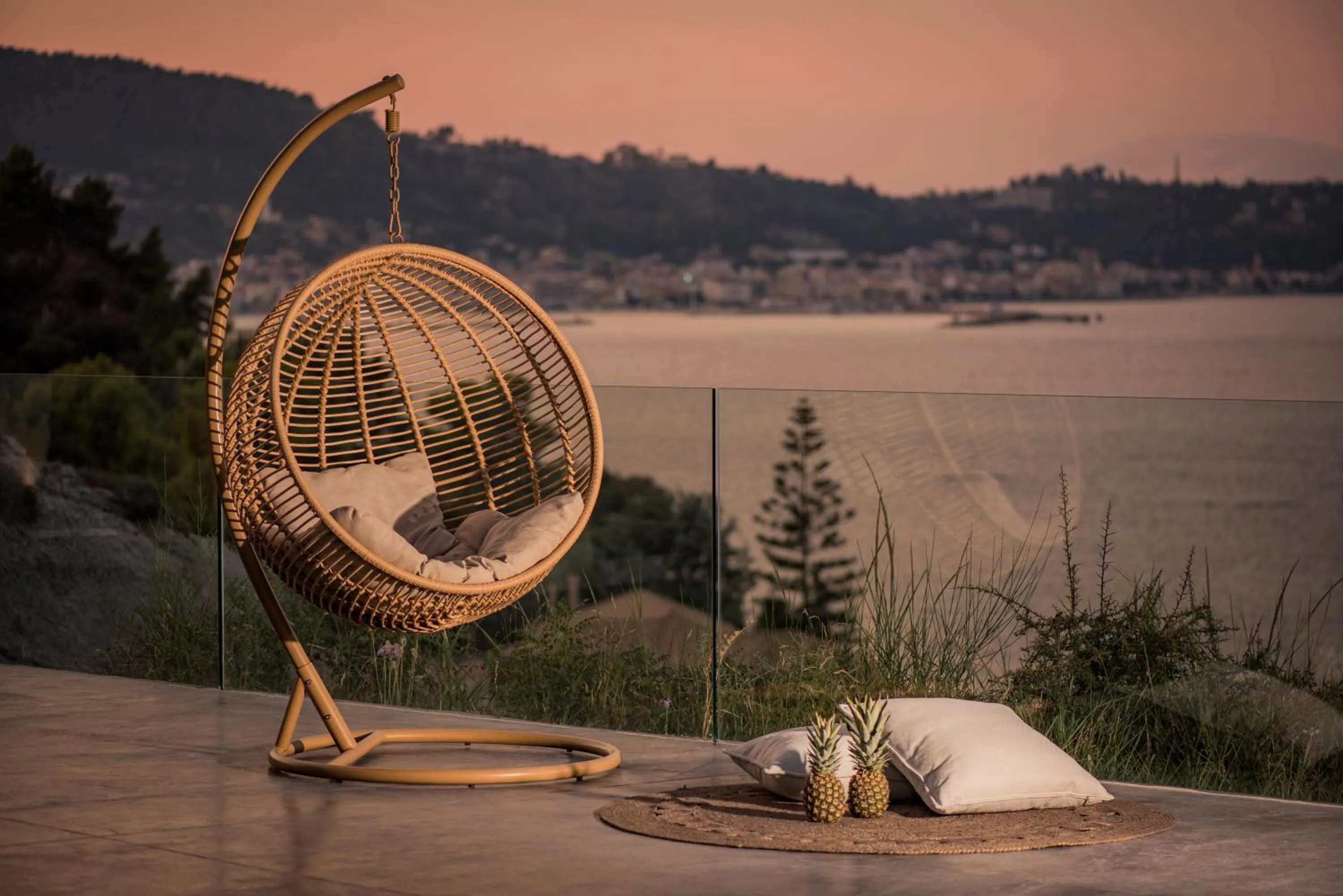 Day in Sueño LUXURY VILLA, in Argasi 180 Iconic Sea View