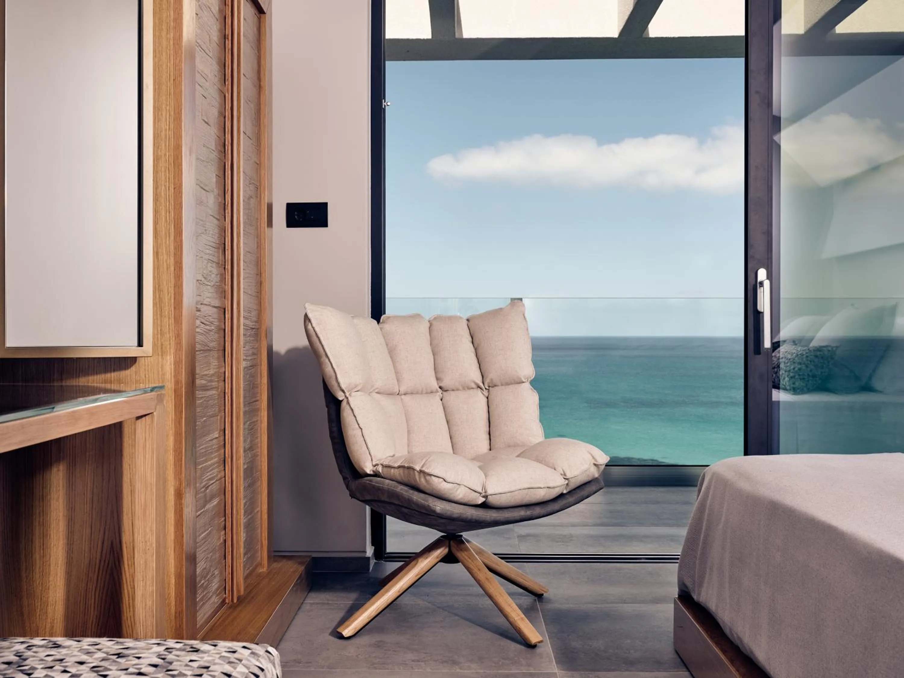Balcony/Terrace in Sueño LUXURY VILLA, in Argasi 180 Iconic Sea View