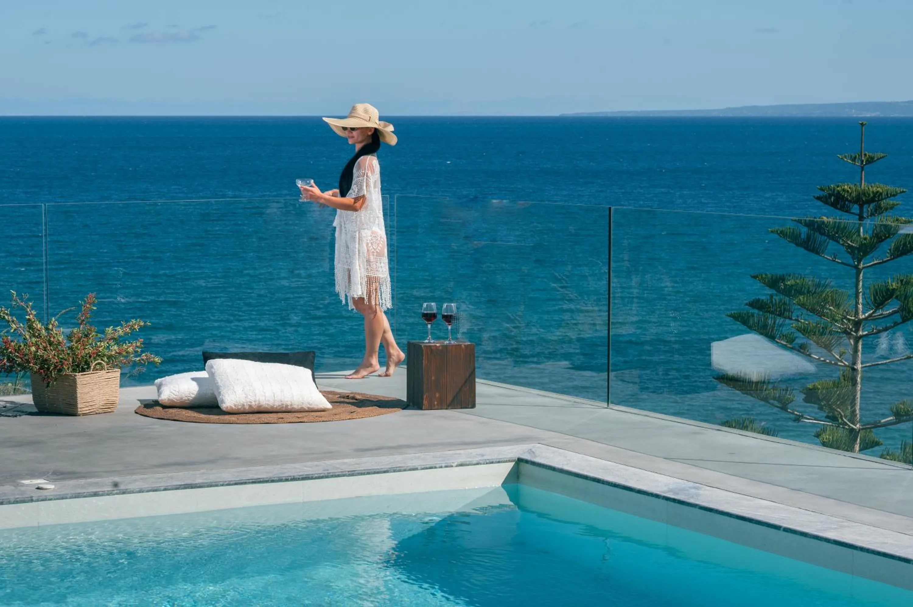 Sea view in Sueño LUXURY VILLA, in Argasi 180 Iconic Sea View