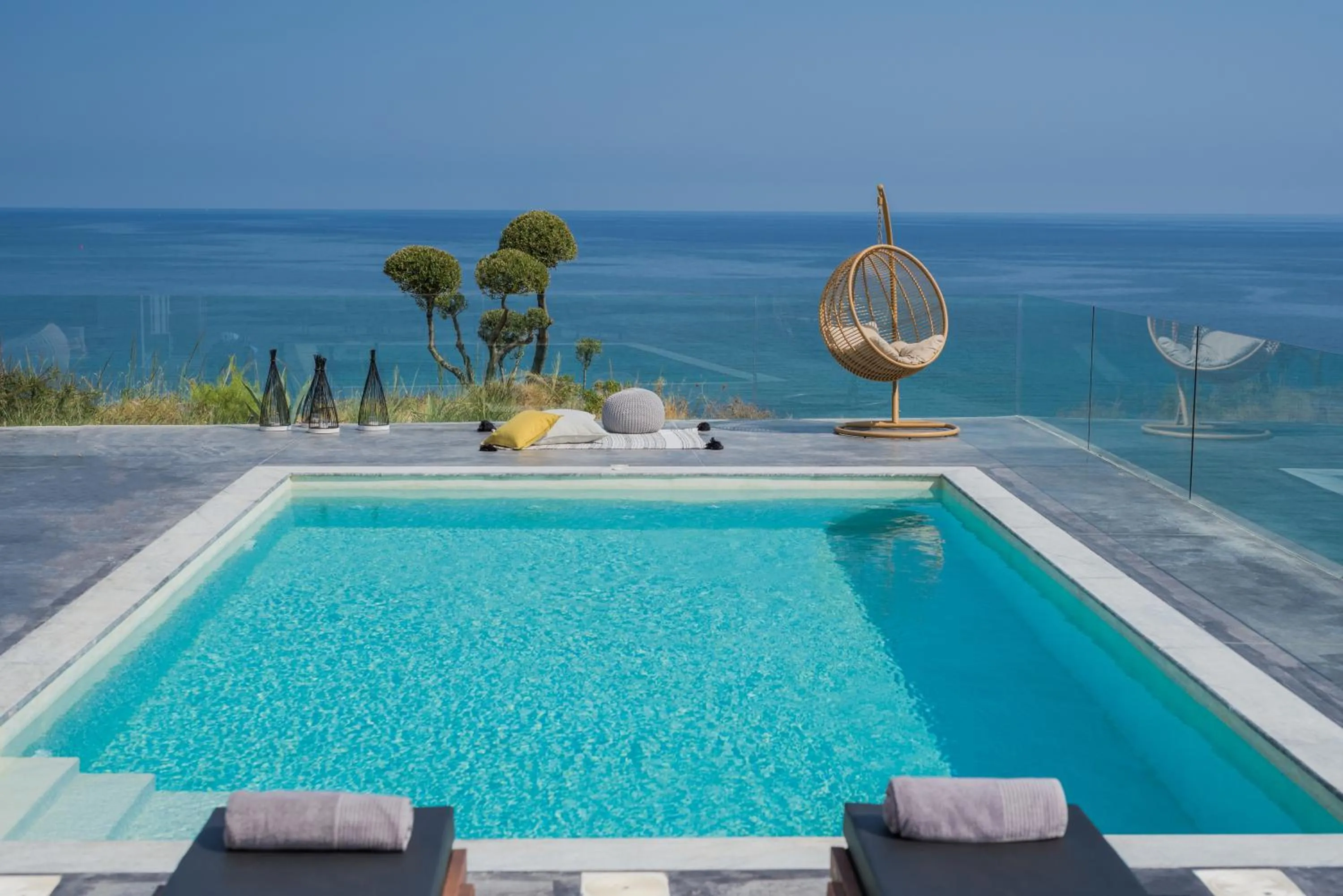 Day in Sueño LUXURY VILLA, in Argasi 180 Iconic Sea View