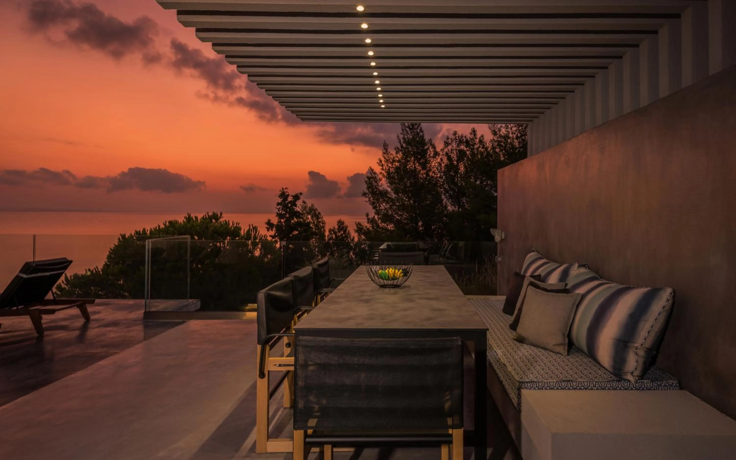 Patio in Sueño LUXURY VILLA, in Argasi 180 Iconic Sea View