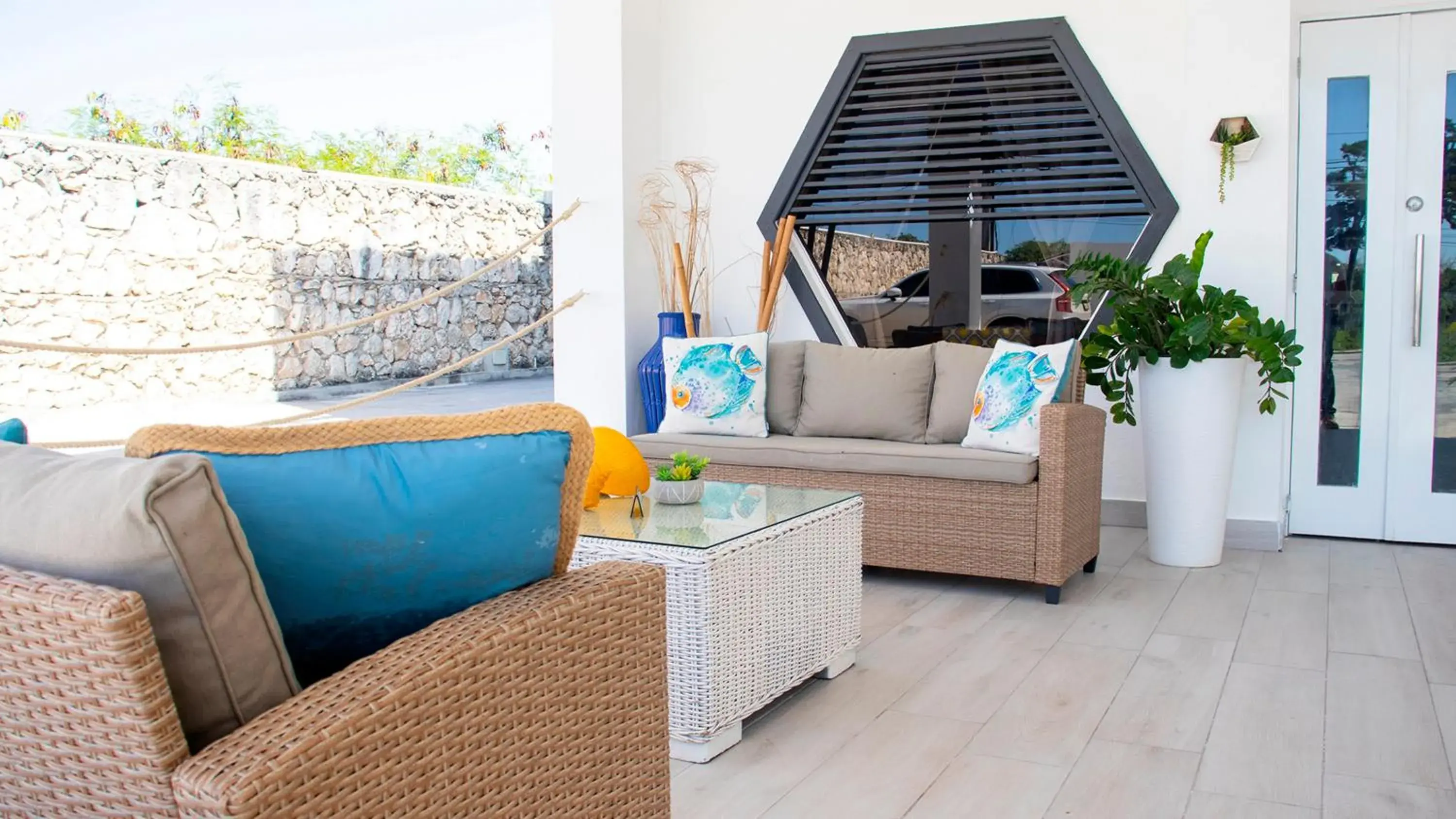 Patio in Hotel Capriccio Mare y Restaurante Patio in Hotel Capriccio Mare y Restaurante