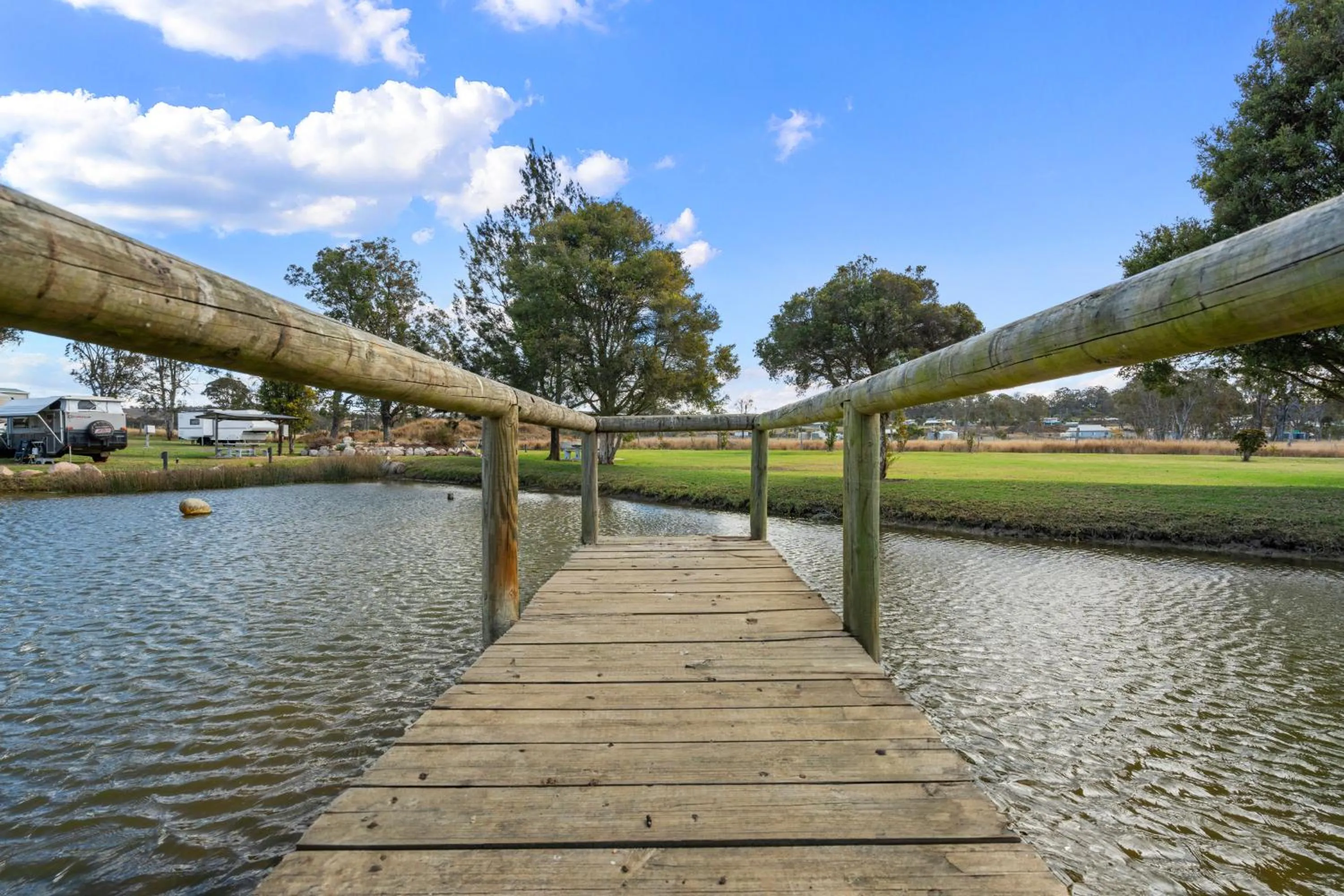 Natural landscape in Crows Nest Tourist Park
