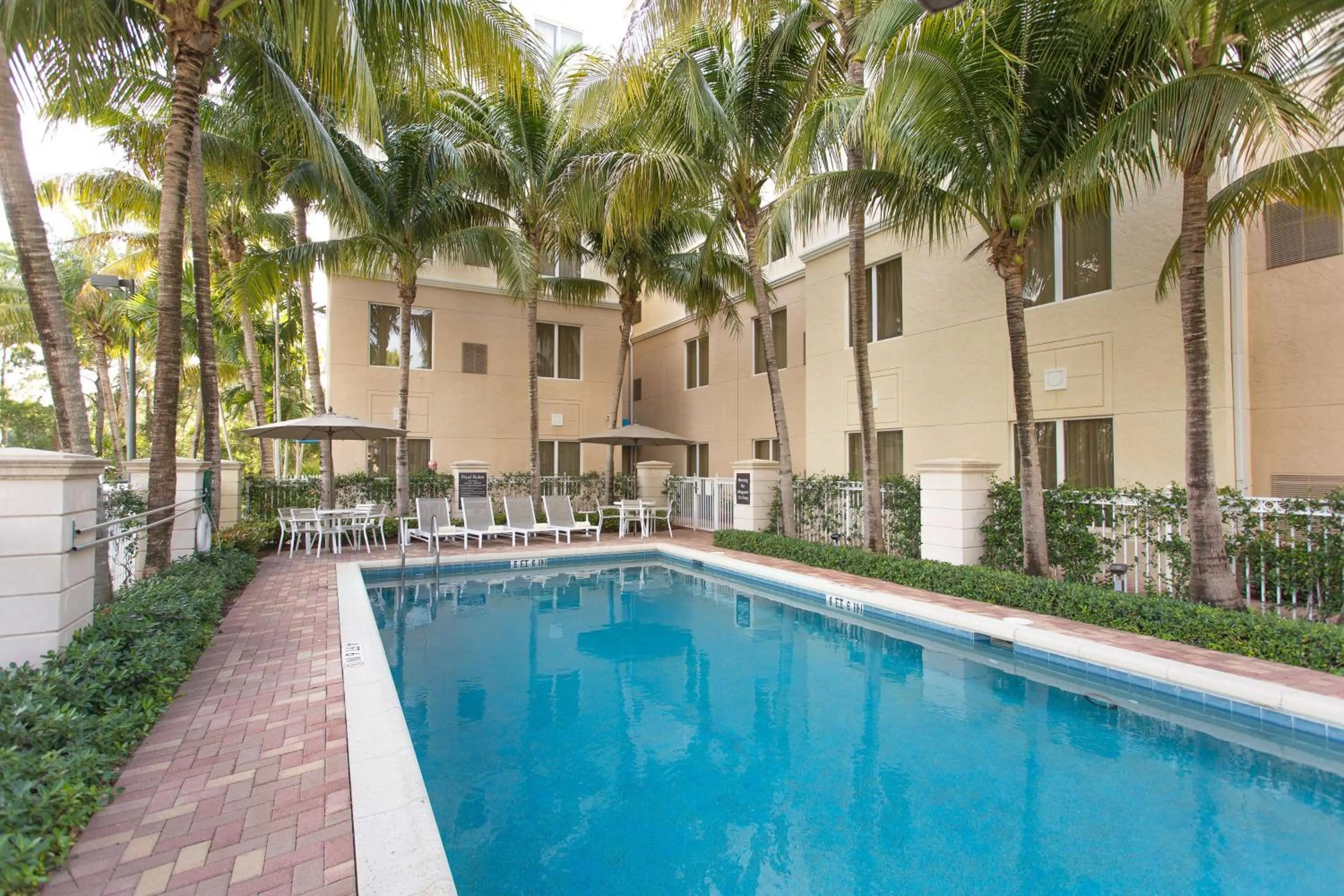 Pool view in Homewood Suites by Hilton Palm Beach Gardens