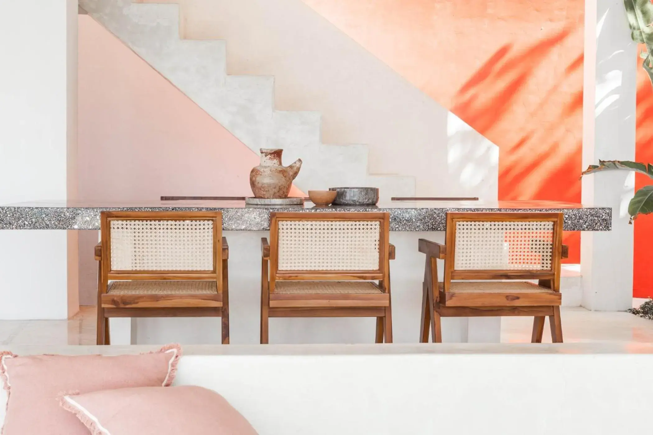 Seating area in The Rocks Seating area in The Rocks