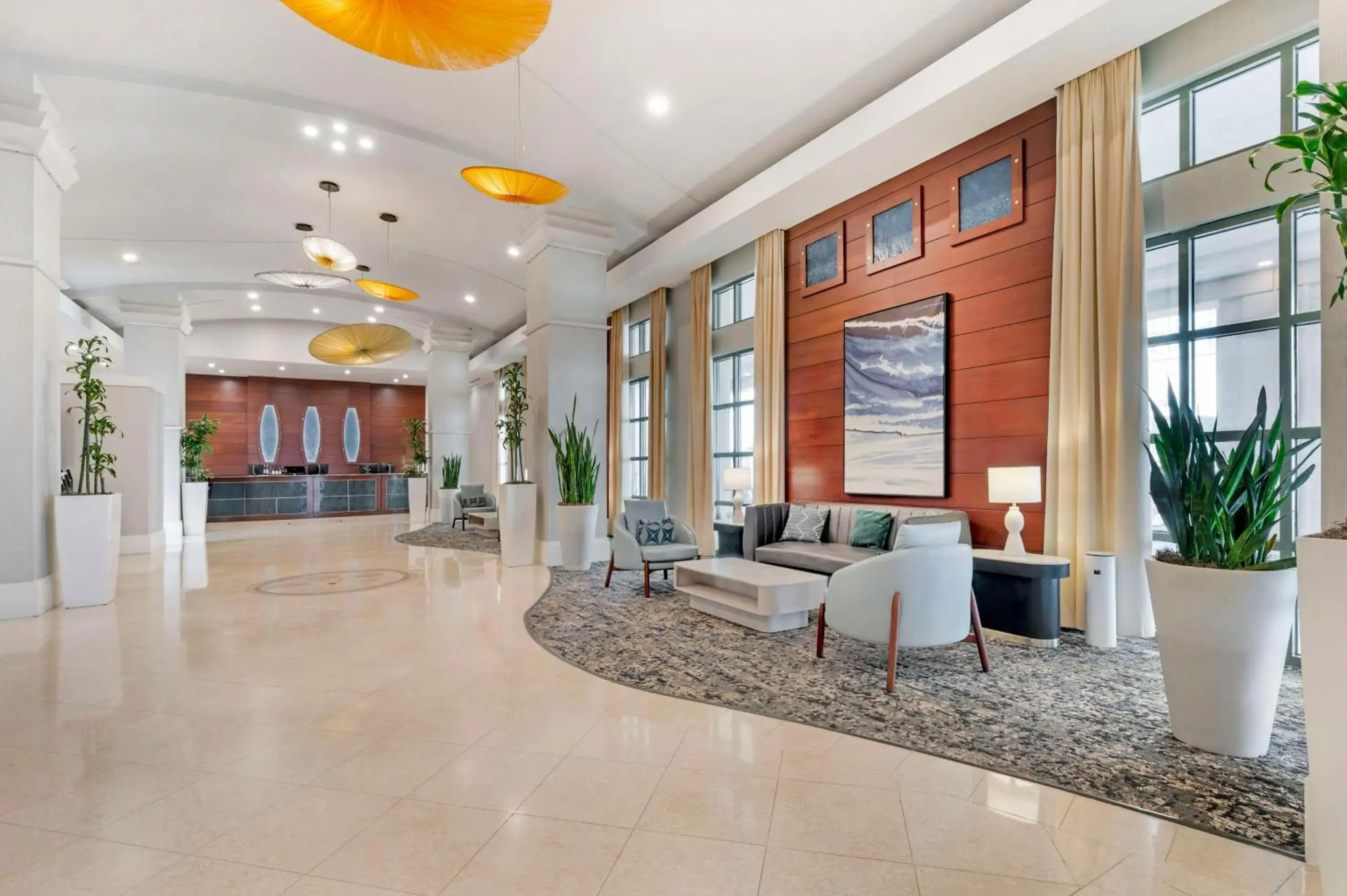 Lobby or reception in Hilton Virginia Beach Oceanfront Lobby or reception in Hilton Virginia Beach Oceanfront
