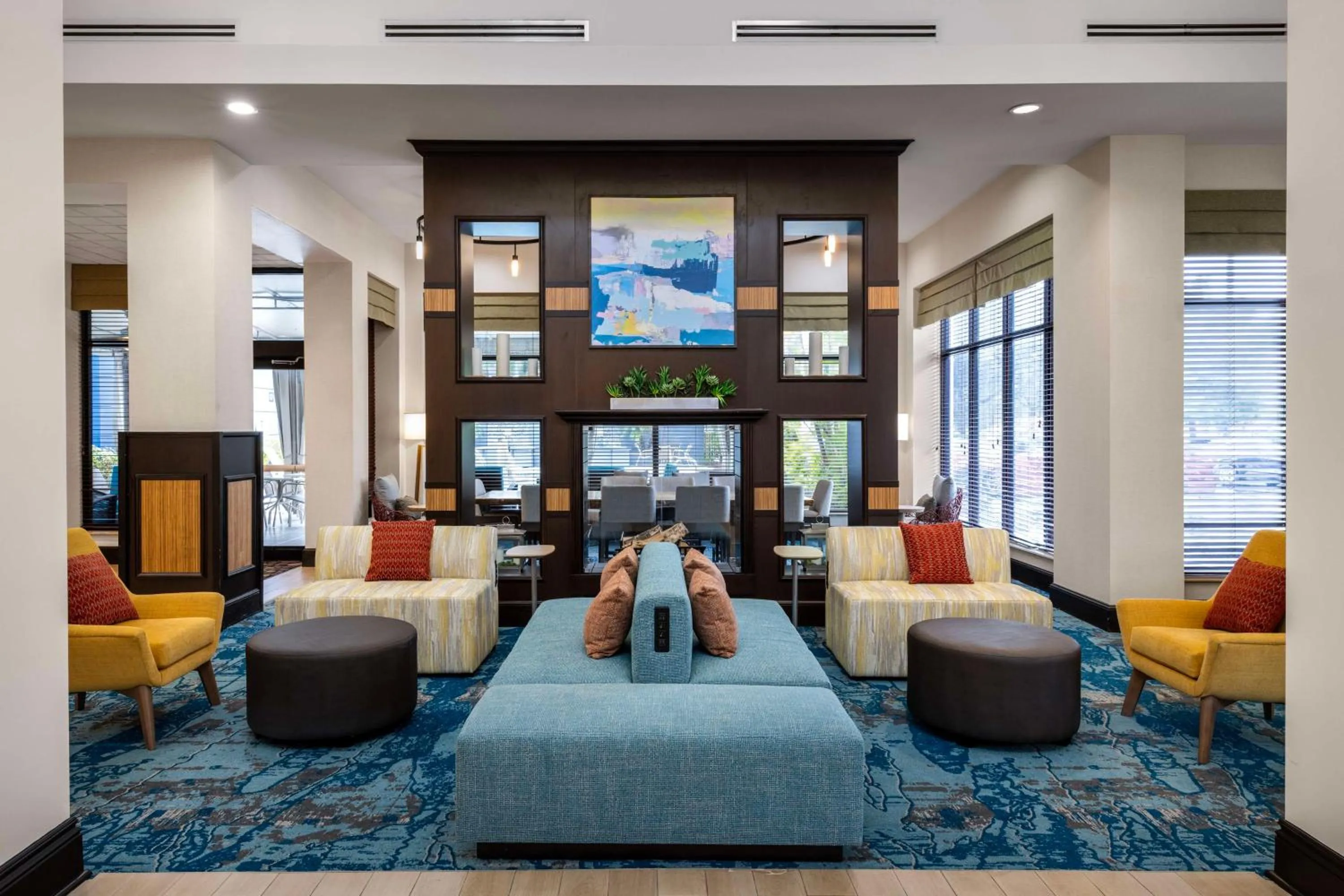 Lobby or reception in Hilton Garden Inn West Palm Beach Airport