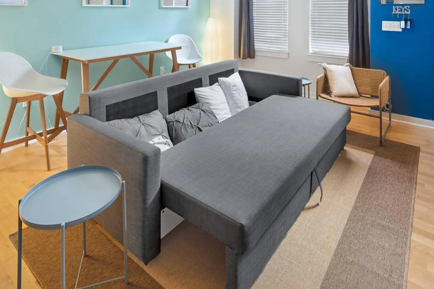 Living room in Trifecta City Loft Uptown CLT Superhost