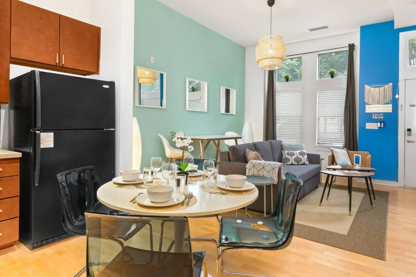 Dining area in Trifecta City Loft Uptown CLT Superhost