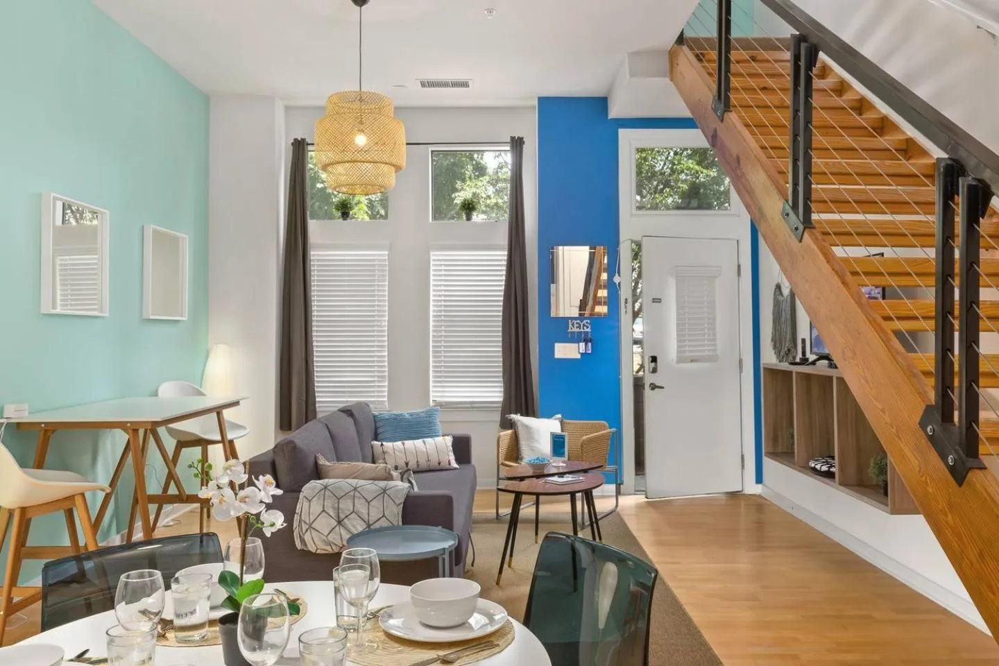 Dining area in Trifecta City Loft Uptown CLT Superhost
