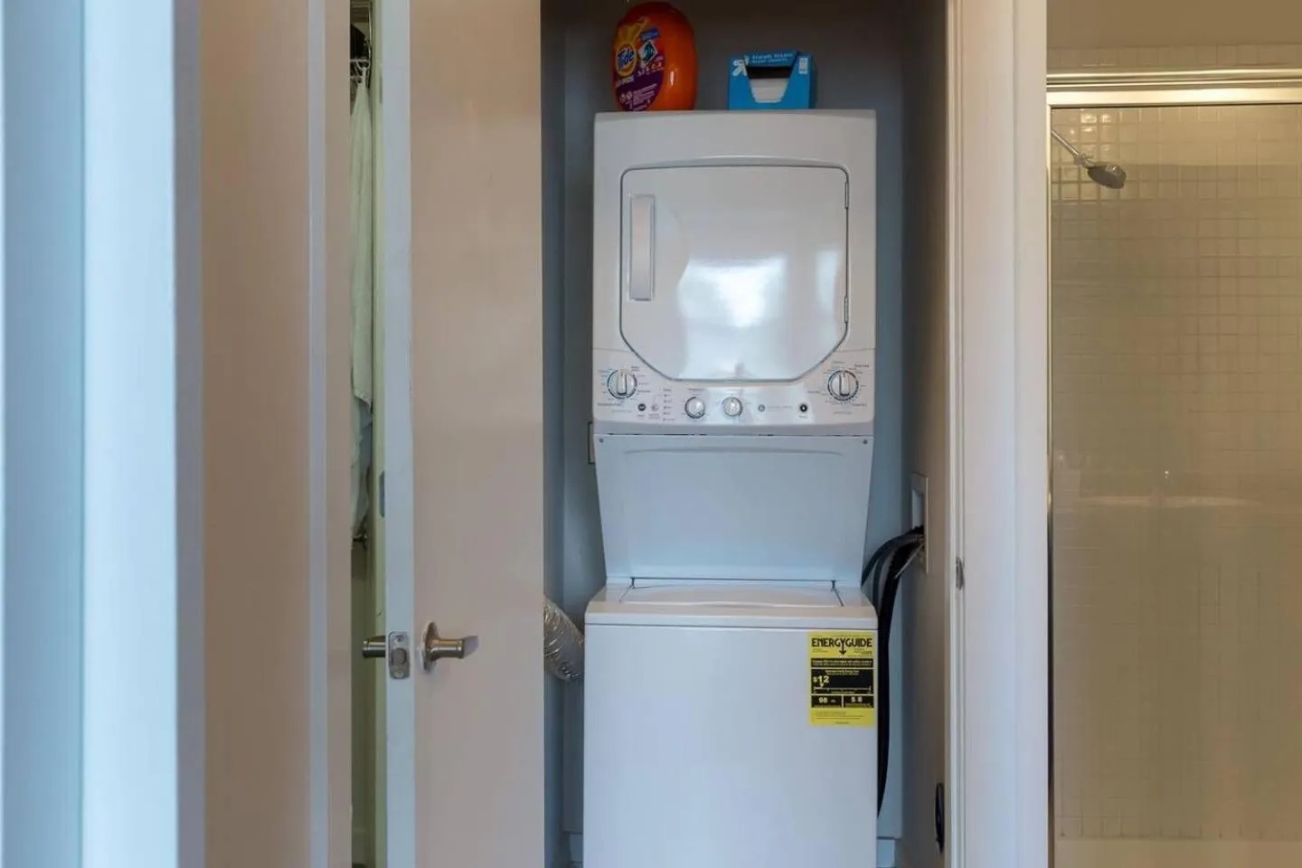 laundry in Trifecta City Loft Uptown CLT Superhost