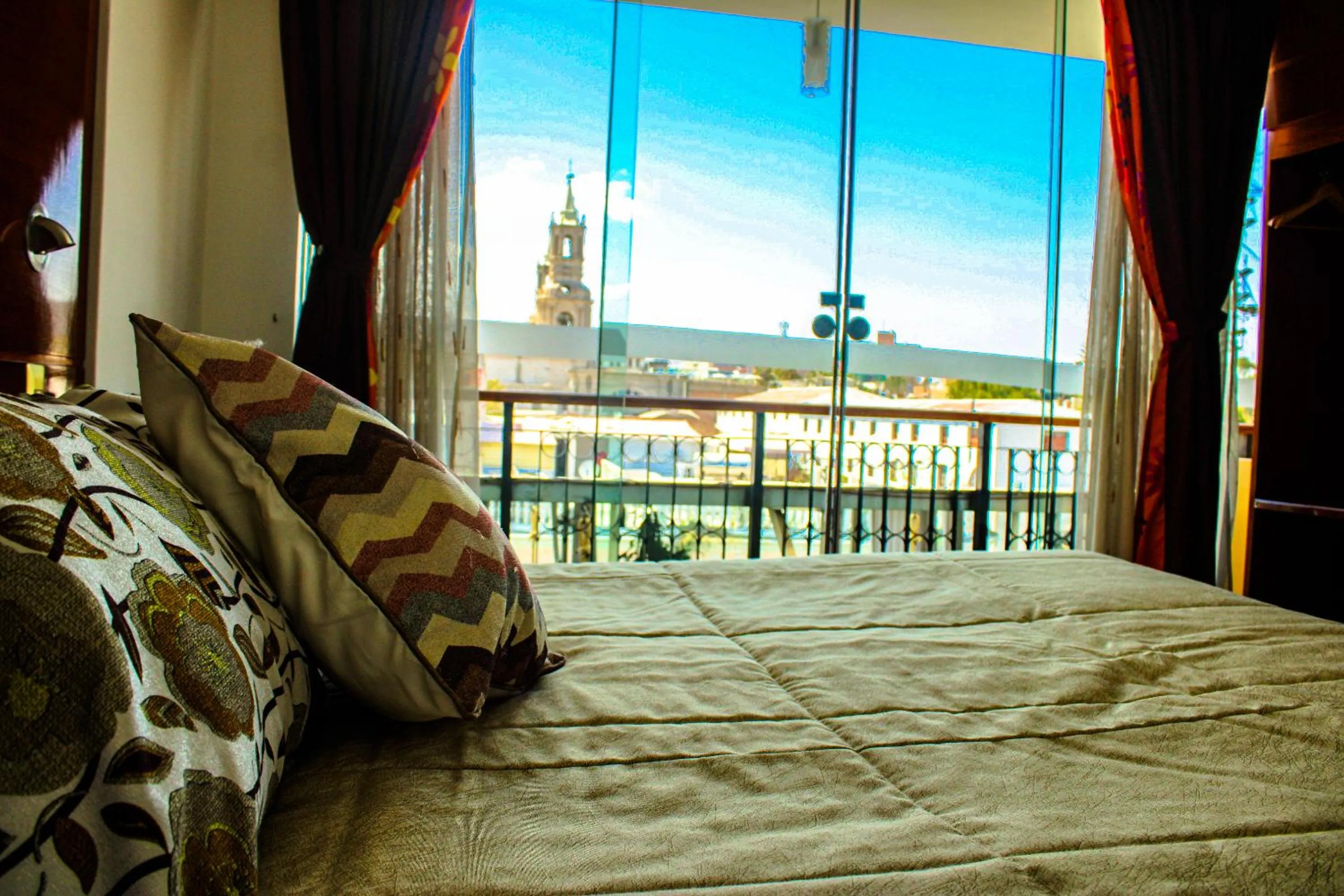 View (from property/room), Bed in Hotel Tikary