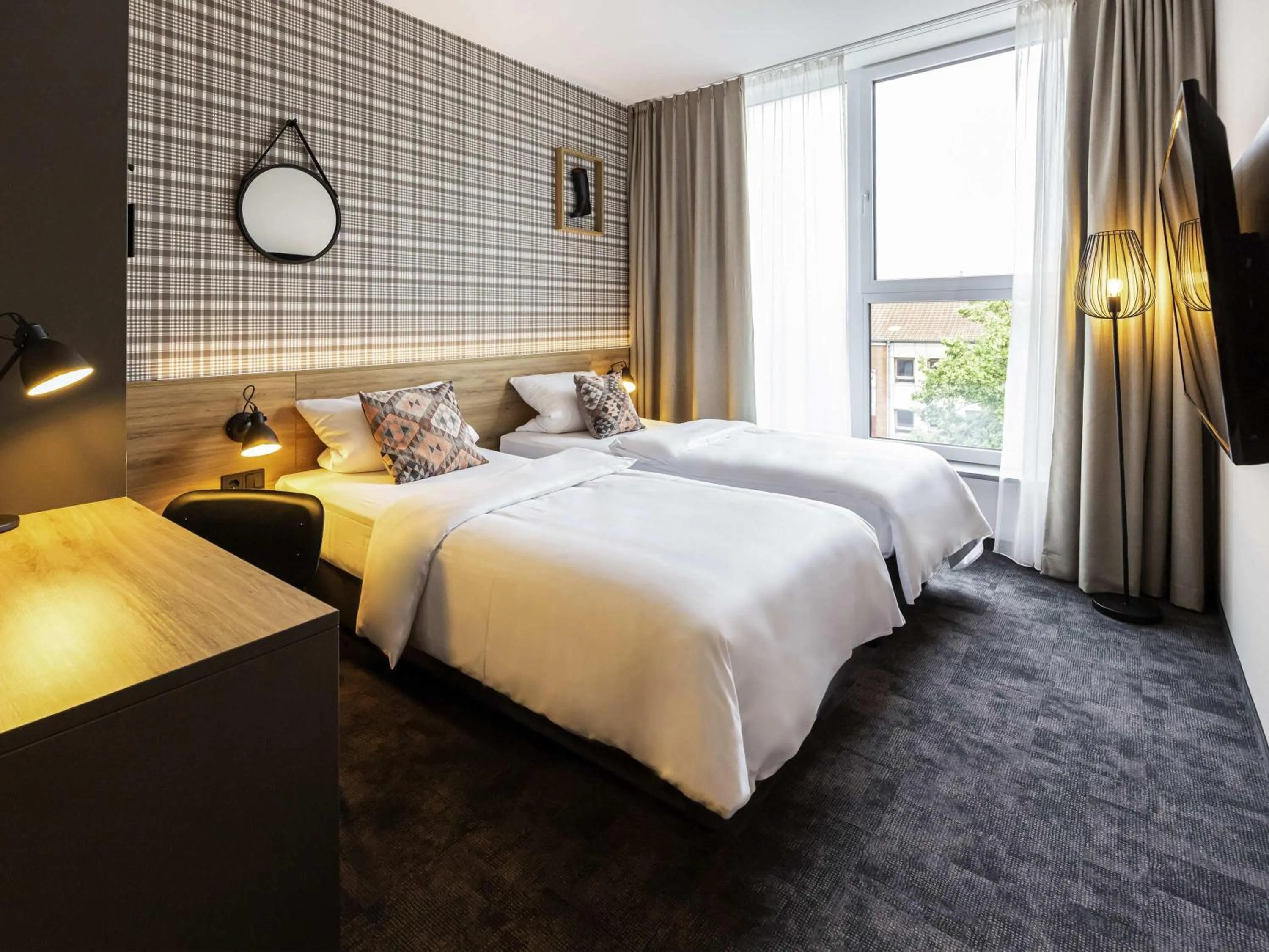 Bedroom, Bed in ibis Styles Vechta