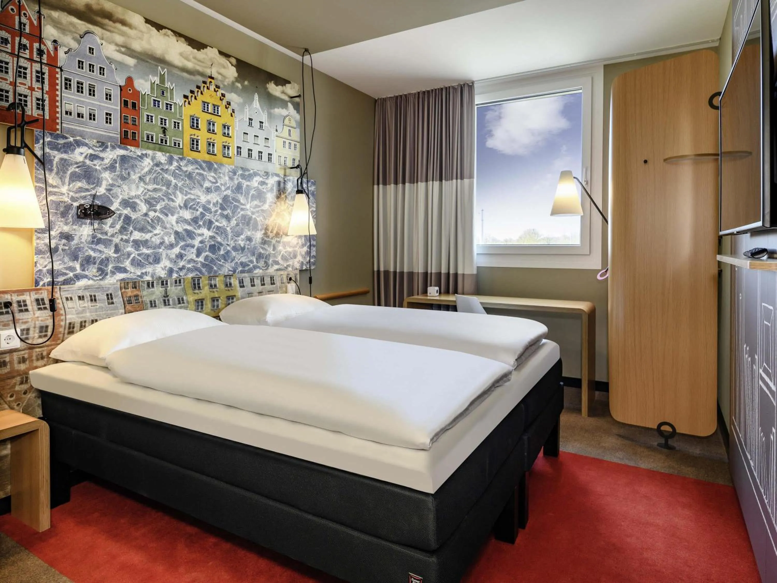 Bedroom, Bed in ibis Landshut City