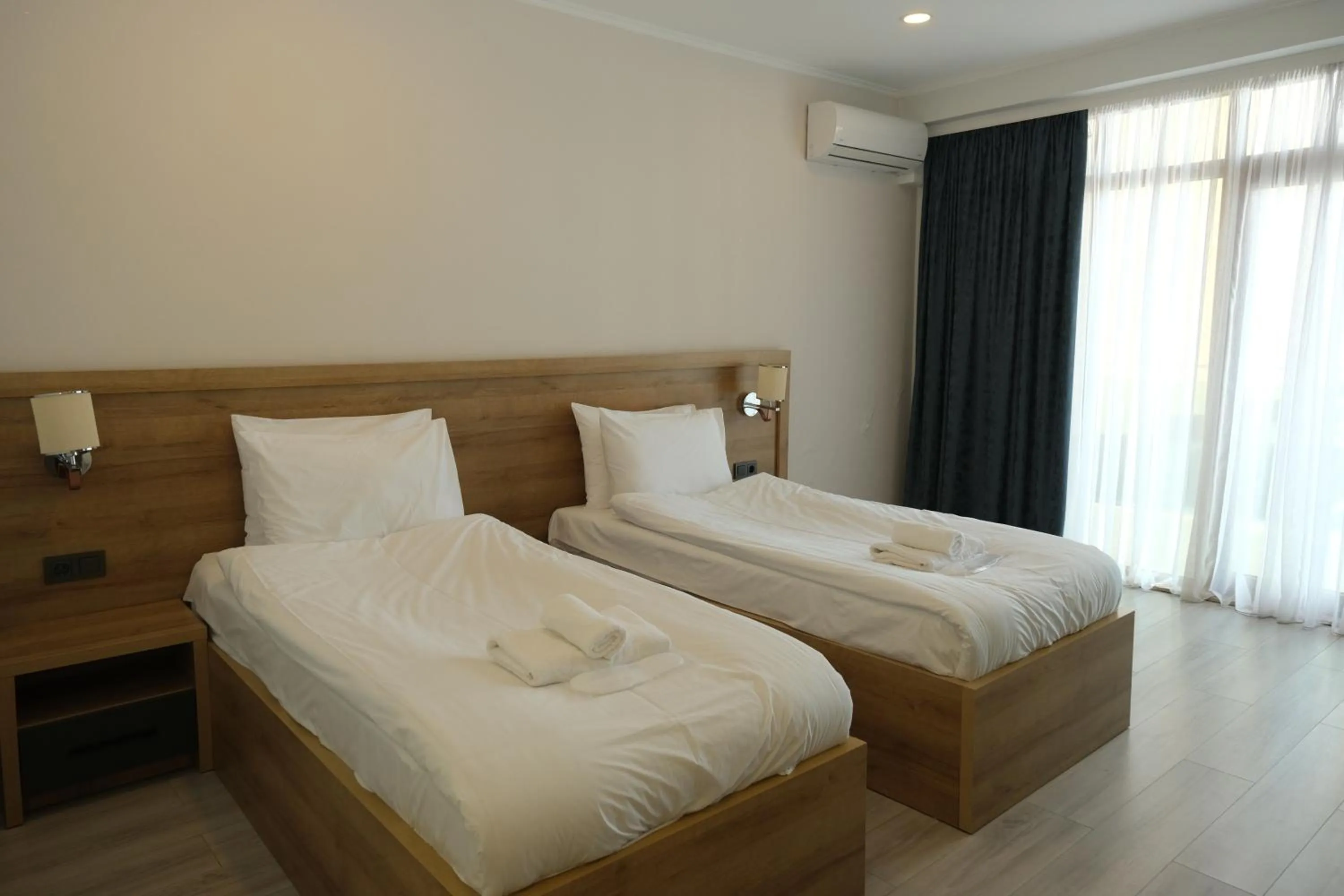 Bed in Aqua Batumi Hotel & Apartments