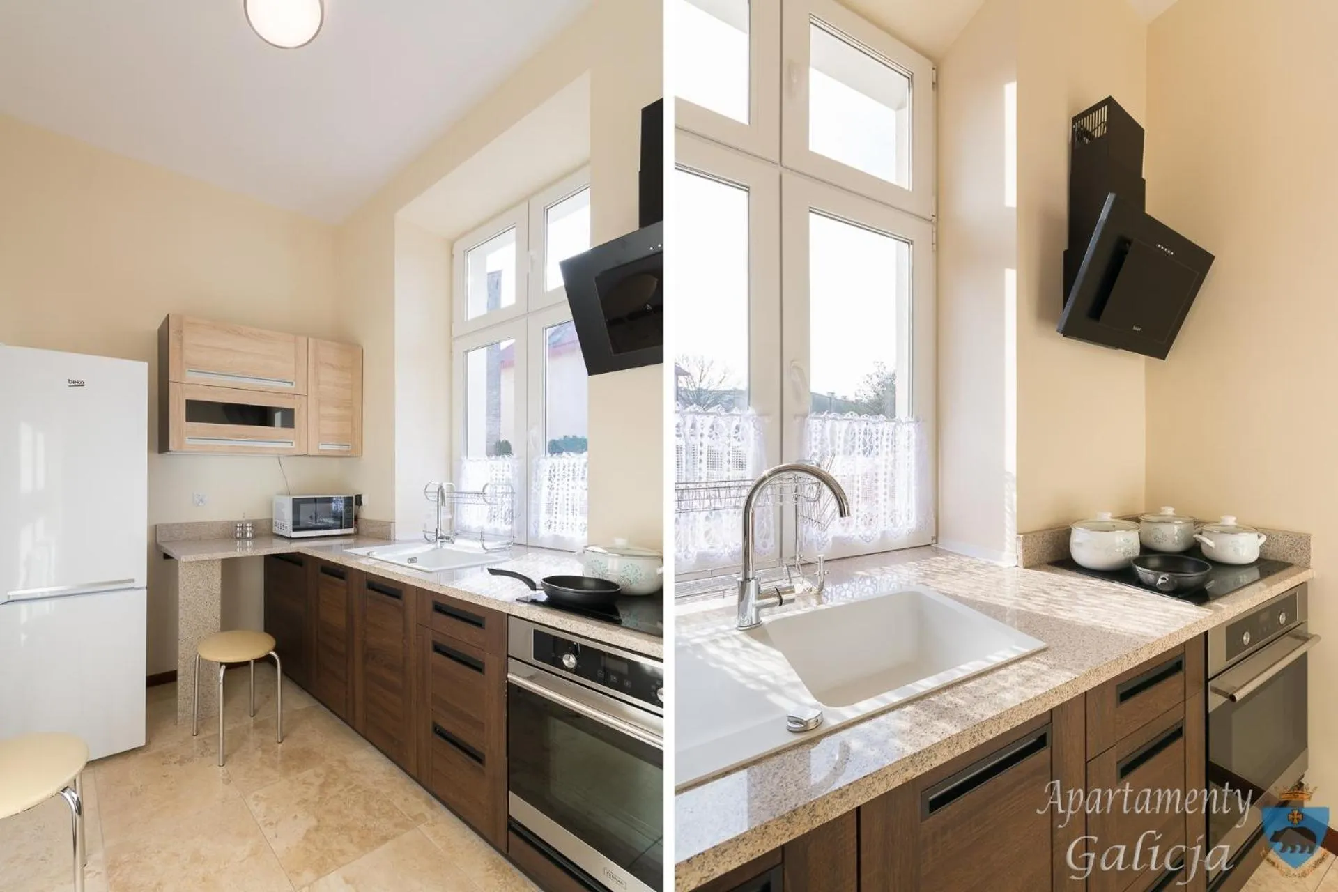 Kitchen or kitchenette in Apartamenty Galicja