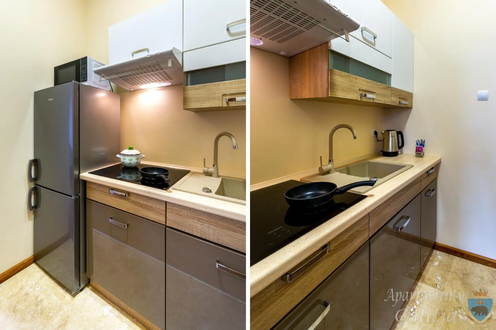 Kitchen or kitchenette in Apartamenty Galicja